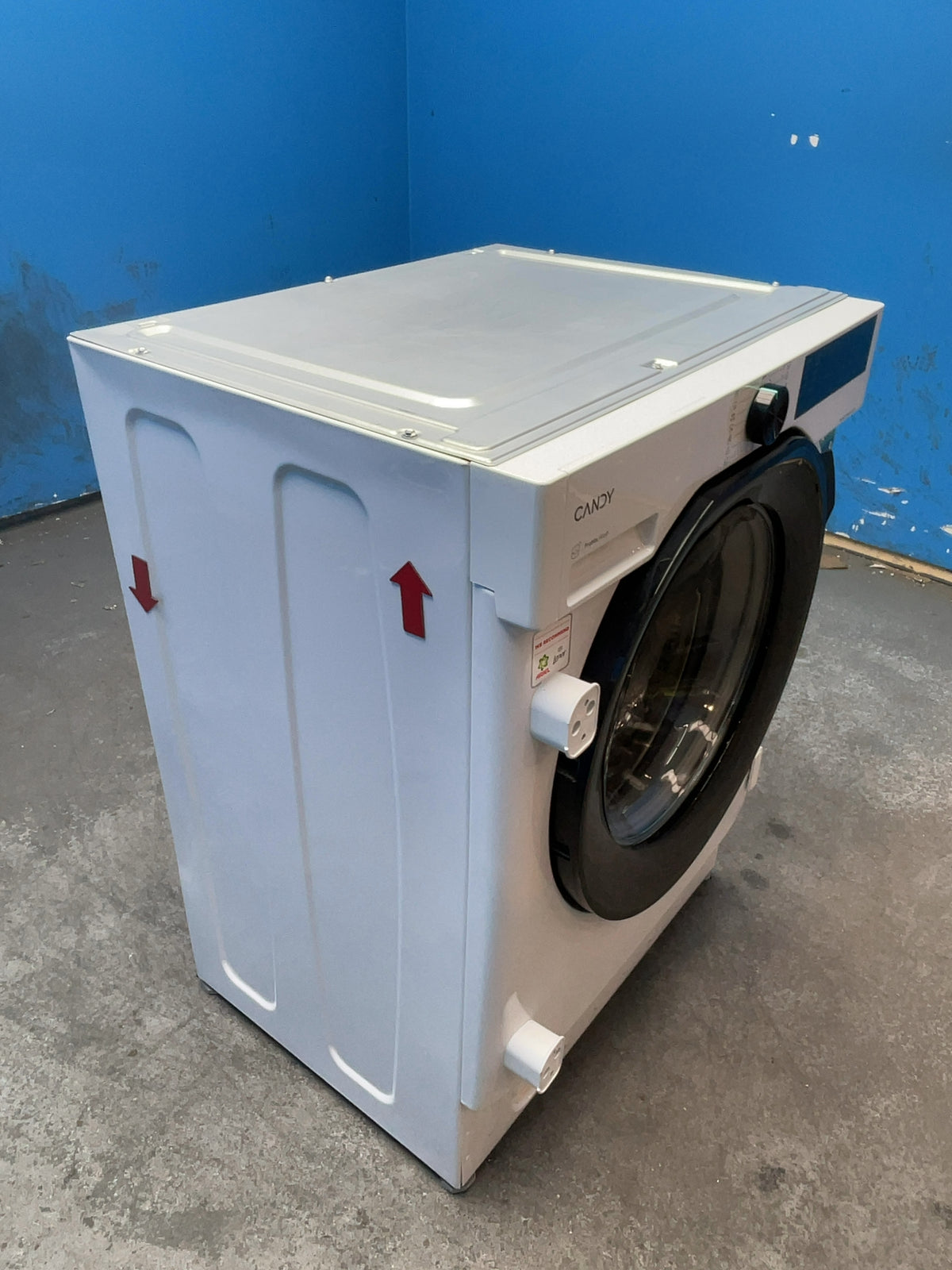 #GRC-166-714 - Candy 9kg 1400rpm Integrated Washing Machine – AI Weight Sense, White