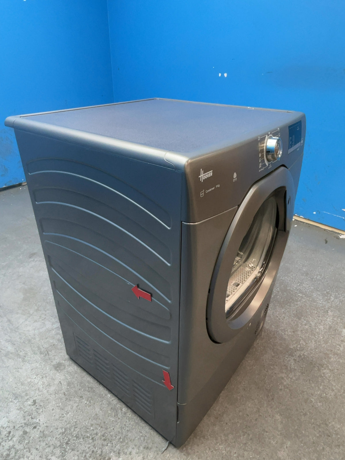 #GRC-166-743 - Hoover H-DRY 300 9kg Condenser Tumble Dryer – WiFi Connected, Grey, 59.6cm Wide