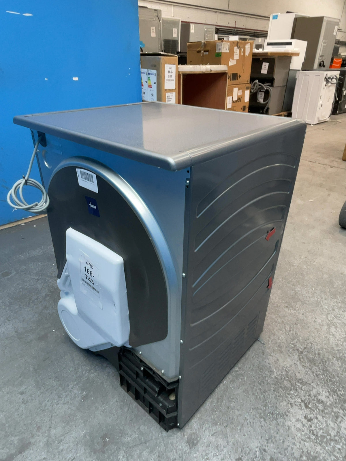 #GRC-166-743 - Hoover H-DRY 300 9kg Condenser Tumble Dryer – WiFi Connected, Grey, 59.6cm Wide