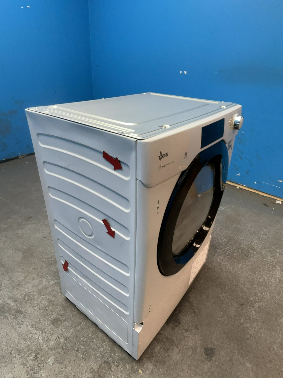 #GRC-166-747 - Hoover H-DRY 300 7kg Integrated Heat Pump Tumble Dryer – WiFi Connected, Sensor Drying, White