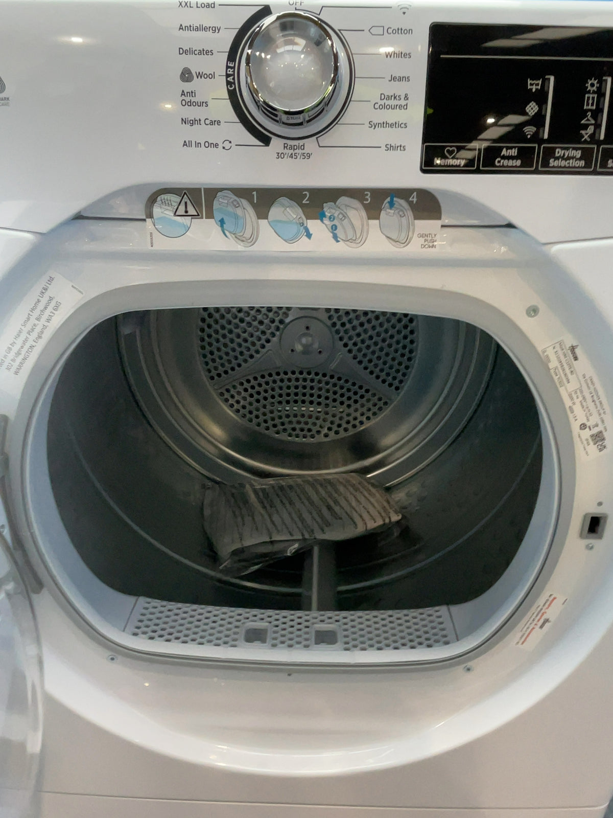 #GRC-166-778 - Hoover 10kg Condenser Tumble Dryer – Sensor Drying, White, B Energy Rating