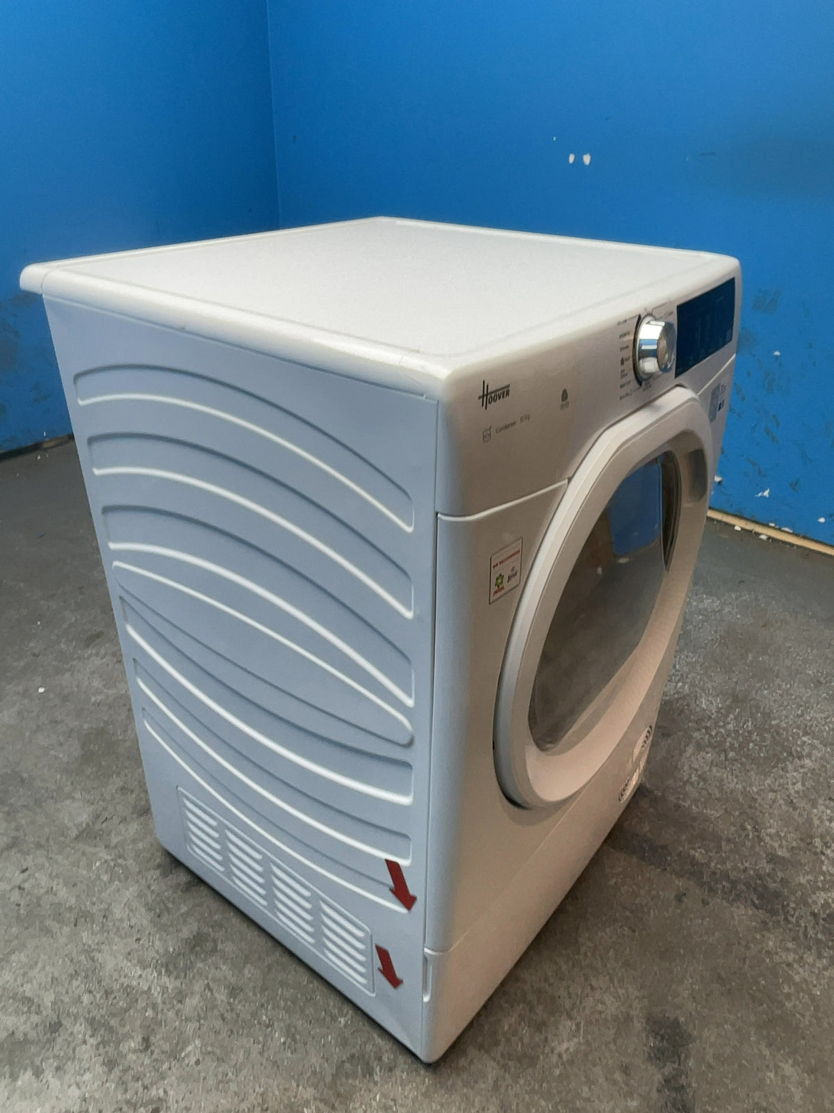 #GRC-166-778 - Hoover 10kg Condenser Tumble Dryer – Sensor Drying, White, B Energy Rating