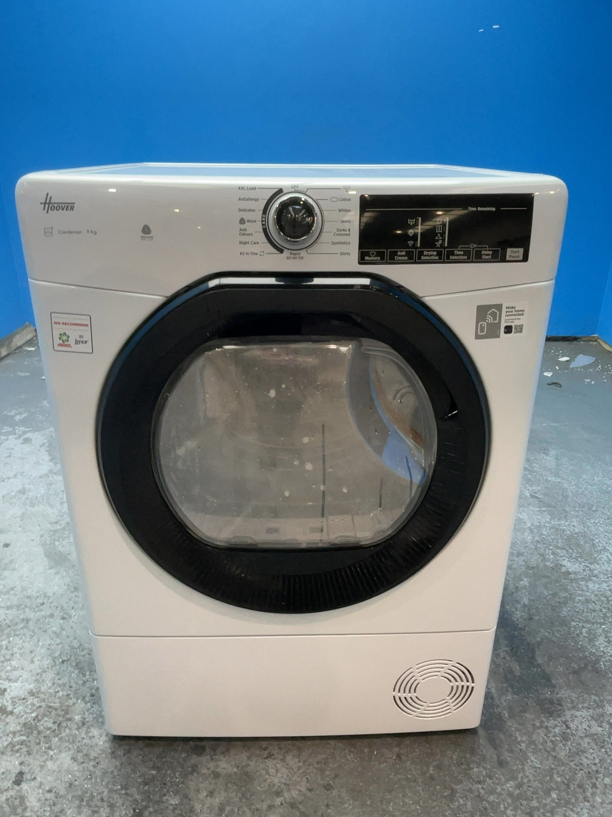 #GRC-166-783 - Hoover 9kg Condenser Tumble Dryer – WiFi Connected, White, B Energy Rating