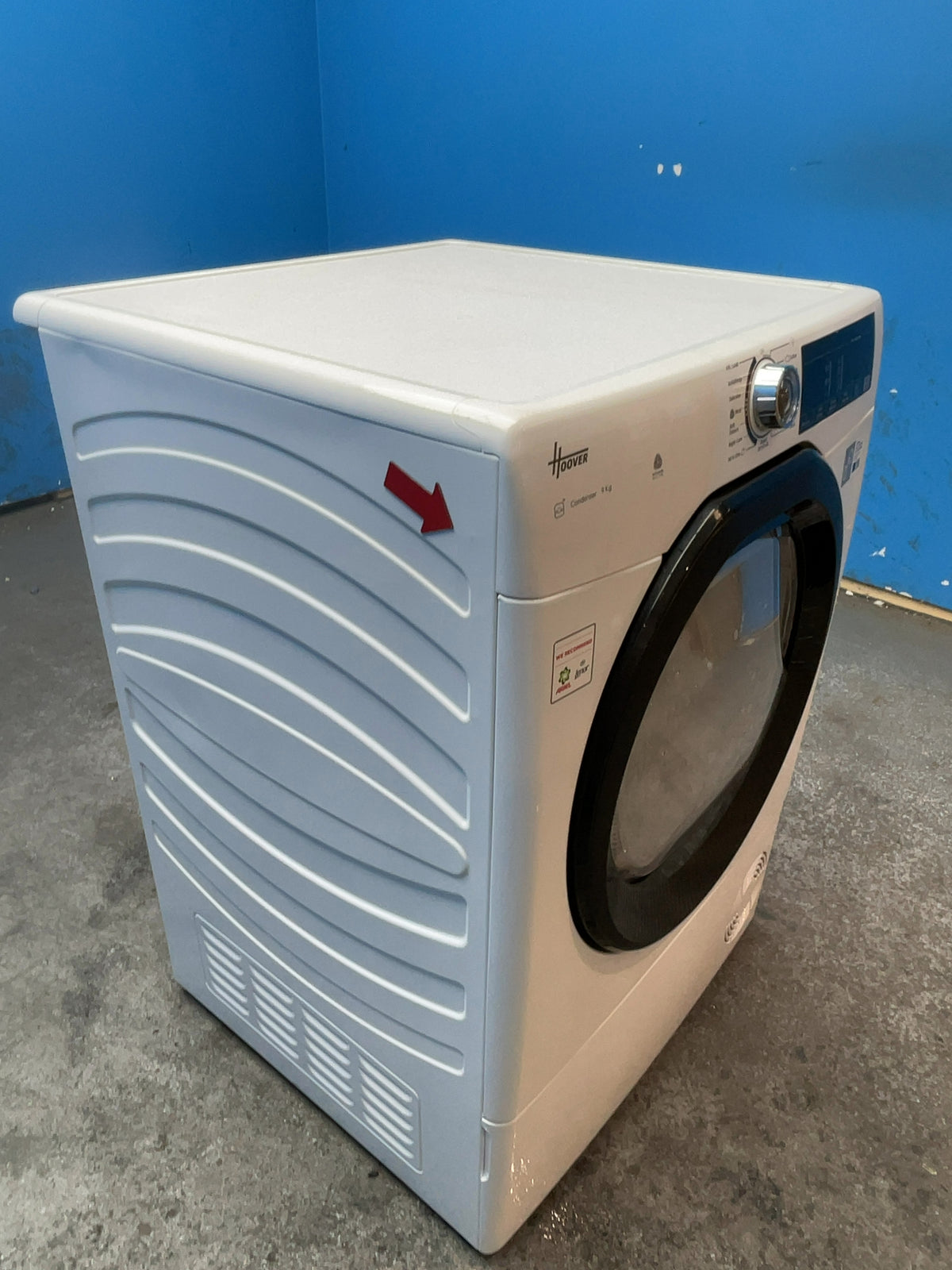 #GRC-166-783 - Hoover 9kg Condenser Tumble Dryer – WiFi Connected, White, B Energy Rating