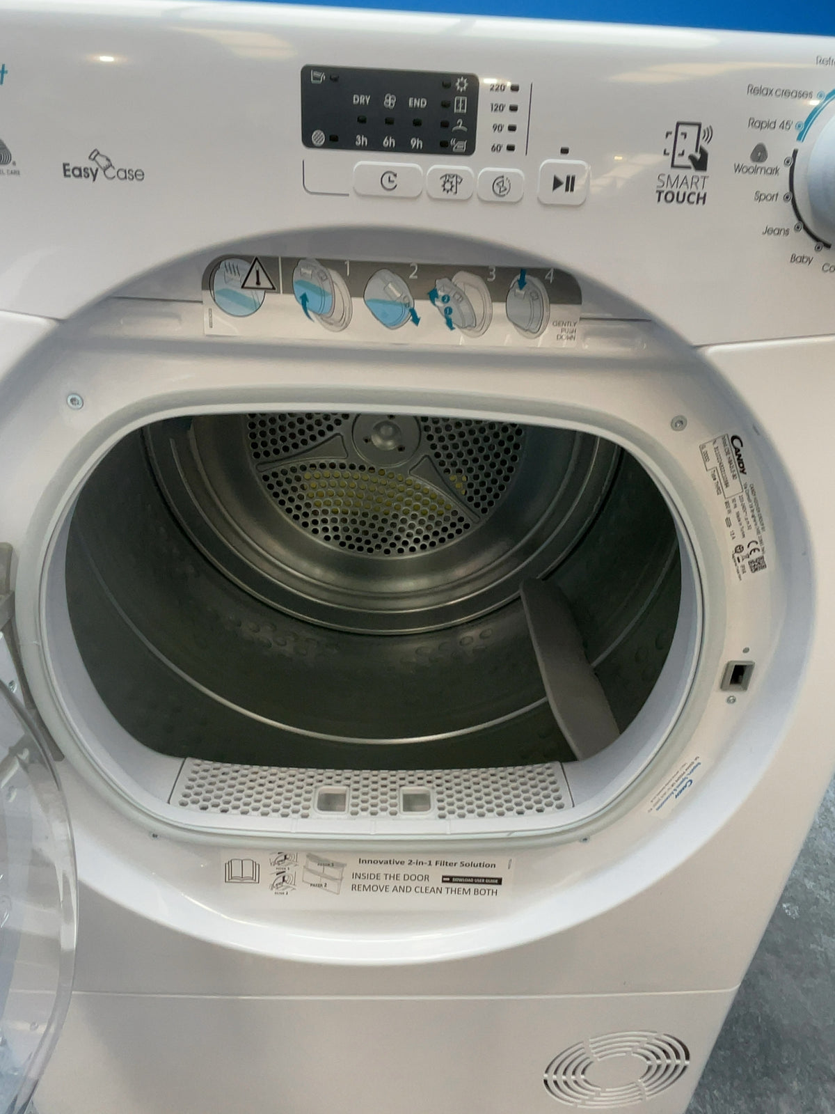 #GRC-166-788 - Candy Smart 8kg Heat Pump Tumble Dryer – NFC Connectivity, White