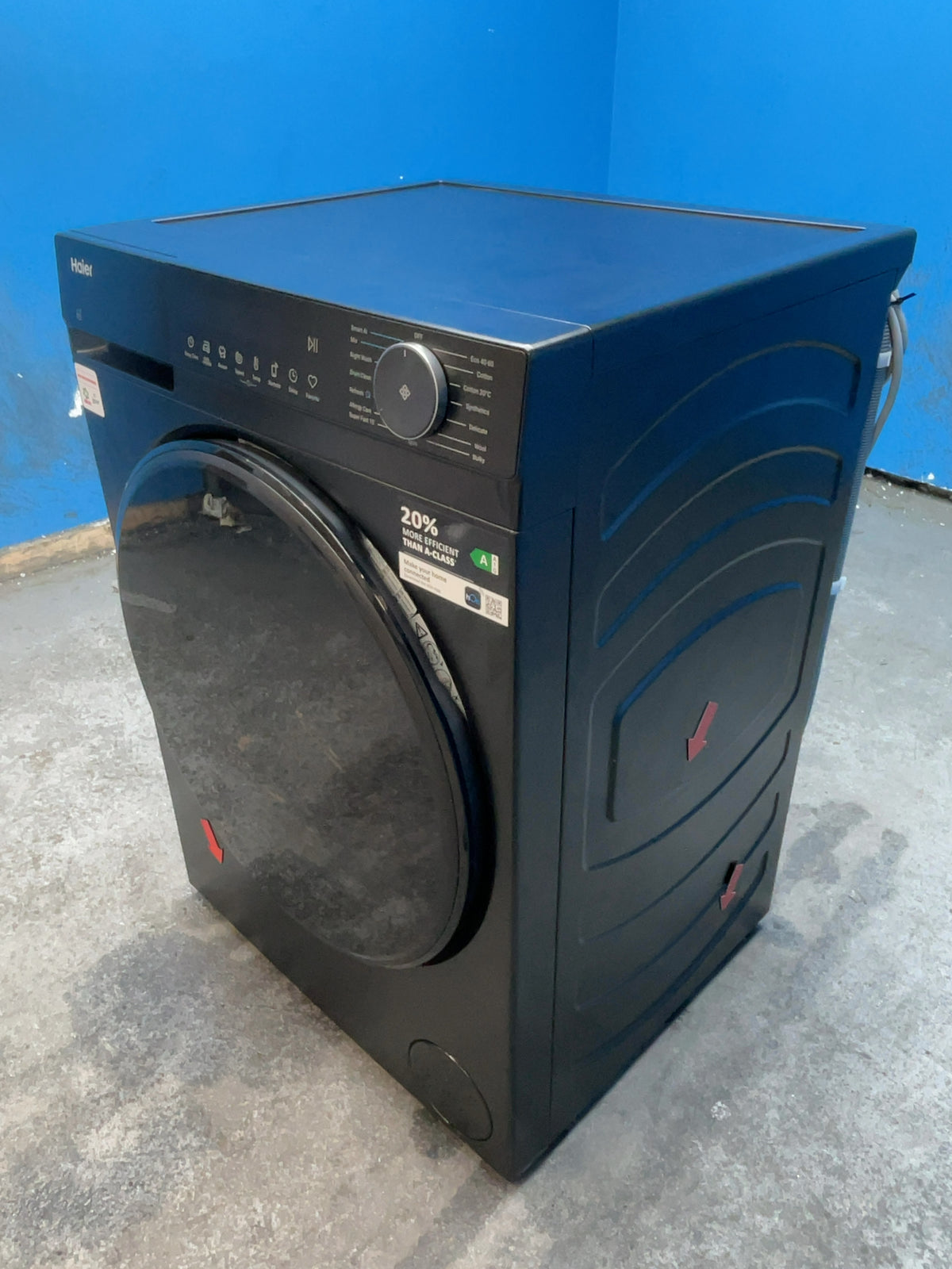 #GRC-166-797 - Haier X Series 5 10kg 1400rpm Washing Machine – Steam Function, Smart, Black