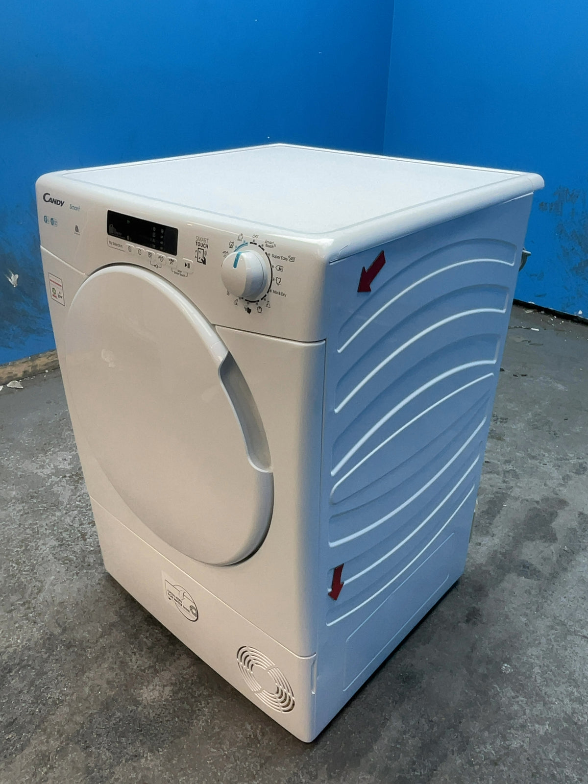#GRC-166-798 - Candy Smart 9kg Condenser Tumble Dryer – WiFi Connected, White, G Energy Rating