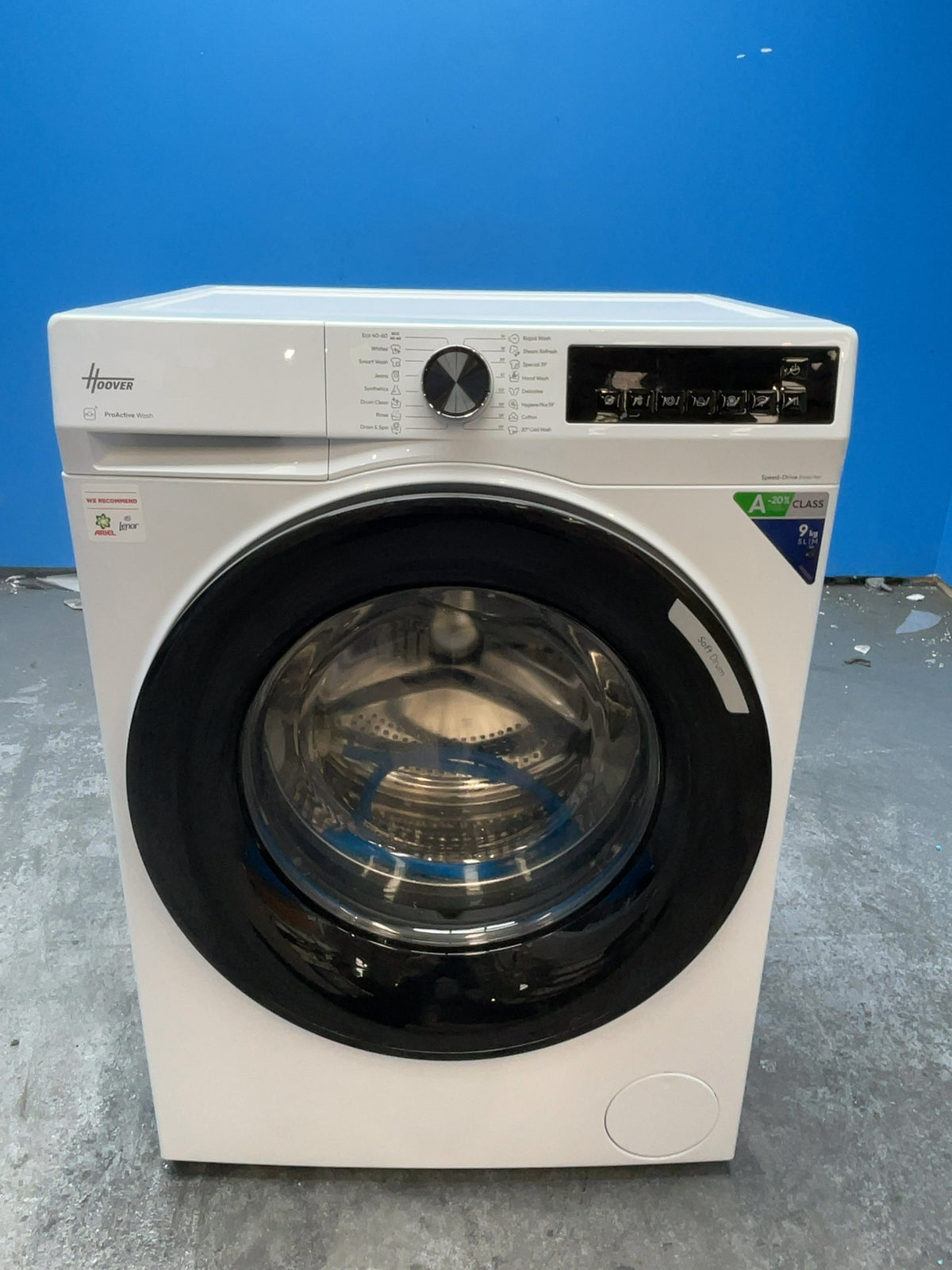 #GRC-166-800 - Hoover Pro Wash Series 3 9kg 1400rpm Washing Machine – WiFi Connected, Steam Refresh, White