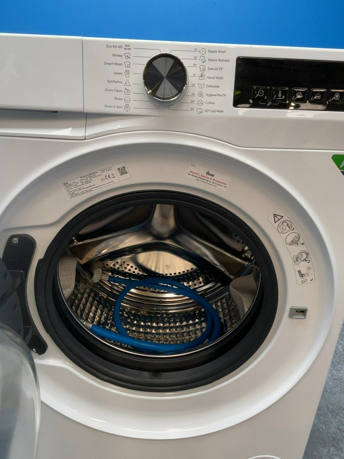 #GRC-166-800 - Hoover Pro Wash Series 3 9kg 1400rpm Washing Machine – WiFi Connected, Steam Refresh, White