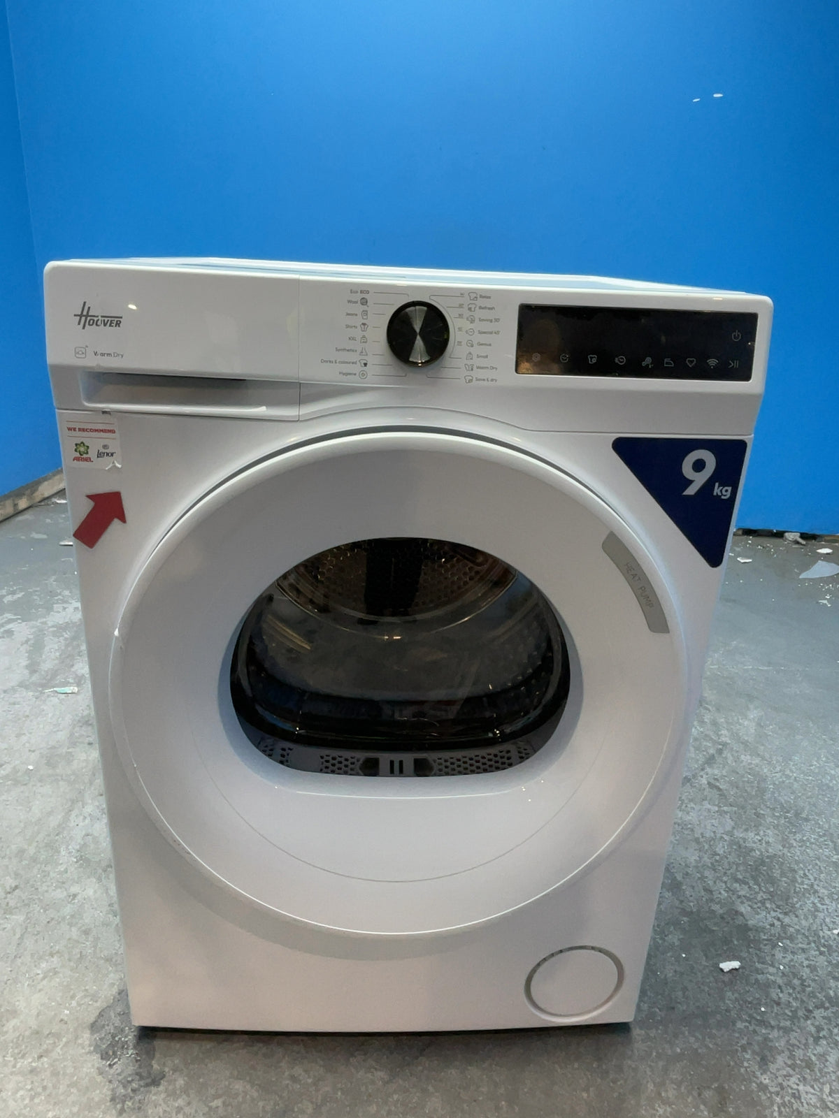 #GRC-166-822 - Hoover Pro Dry Series 3 9kg Heat Pump Tumble Dryer – Sensor Drying, White