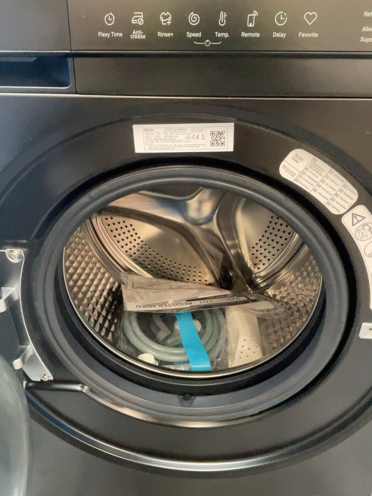 #GRC-166-823 - Haier X Series 5 10kg 1400rpm Washing Machine – Steam Function, Smart, Black