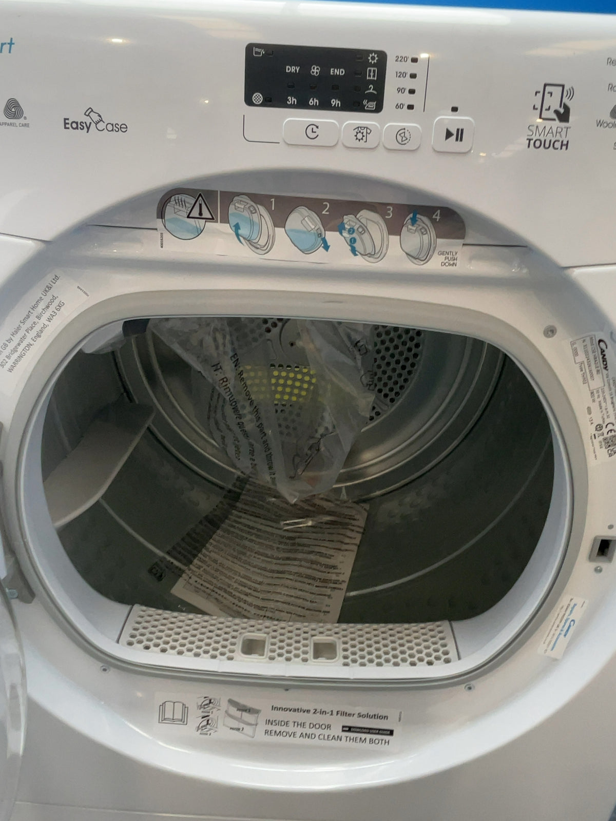 #GRC-166-825 - Candy Smart 8kg Heat Pump Tumble Dryer – NFC Connectivity, White