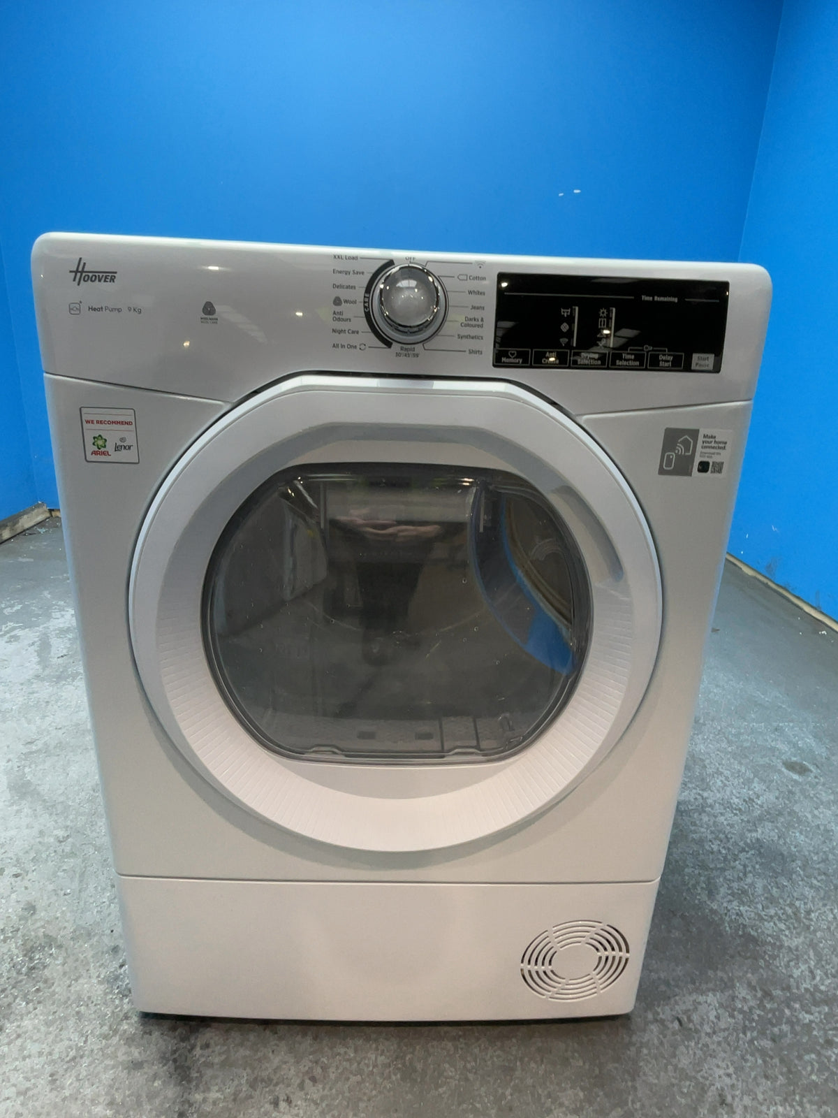 #GRC-166-925 - Hoover 10kg Heat Pump Tumble Dryer – WiFi Connected, White, A+++ Energy Rating