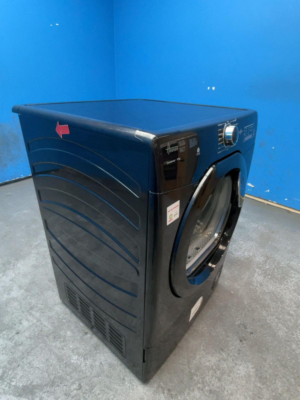 #GRC-166-974 - Hoover 8kg Condenser Tumble Dryer – Sensor Drying, Black, B Energy Rating
