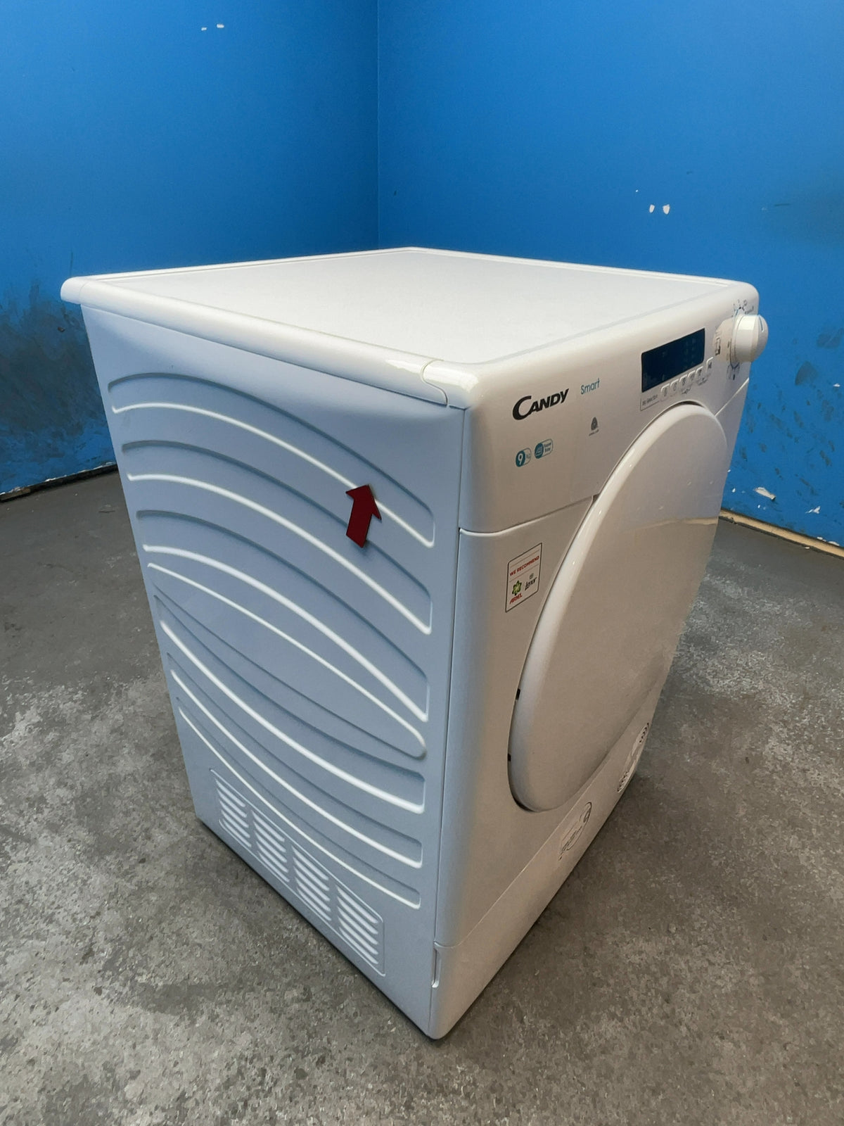 #GRC-166-976 - Candy Smart 9kg Condenser Tumble Dryer – WiFi Connected, White, G Energy Rating