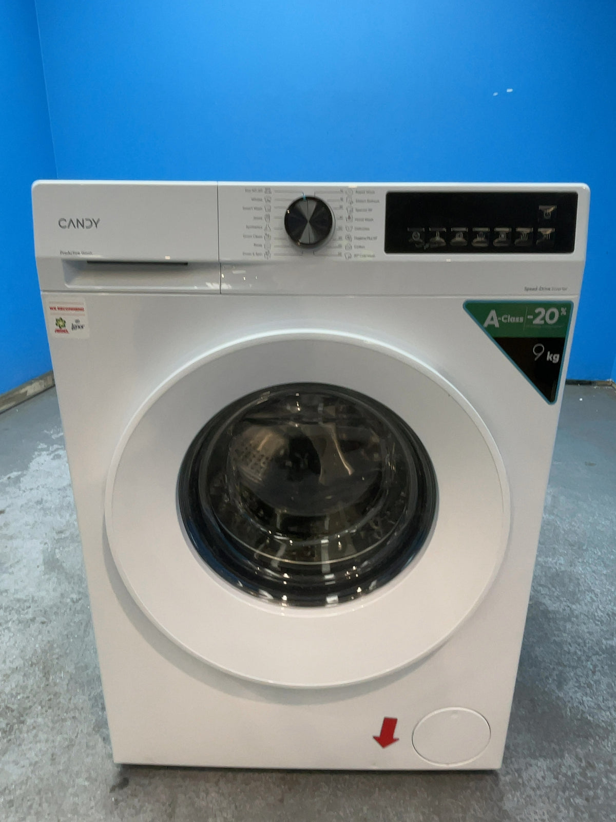#GRC-166-985 - Candy 9kg 1400rpm Washing Machine – Quick Wash, MixPower System, White