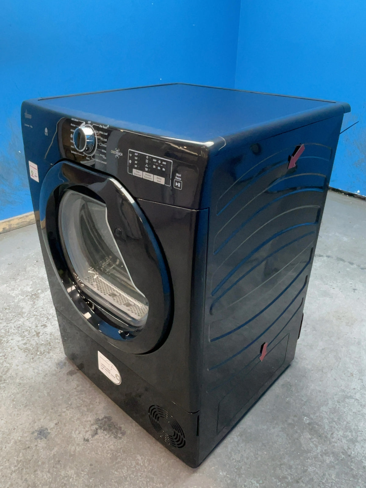 #GRC-166-990 - Hoover 8kg Condenser Tumble Dryer – Sensor Drying, Black, B Energy Rating