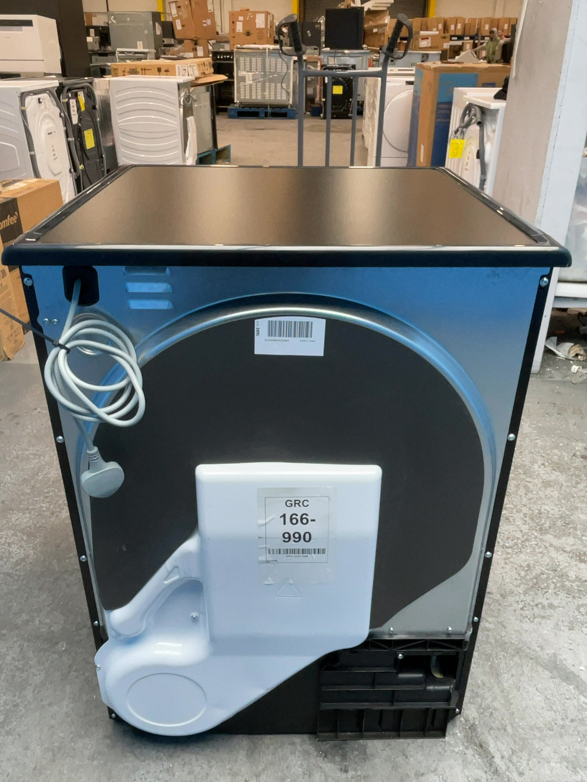 #GRC-166-990 - Hoover 8kg Condenser Tumble Dryer – Sensor Drying, Black, B Energy Rating