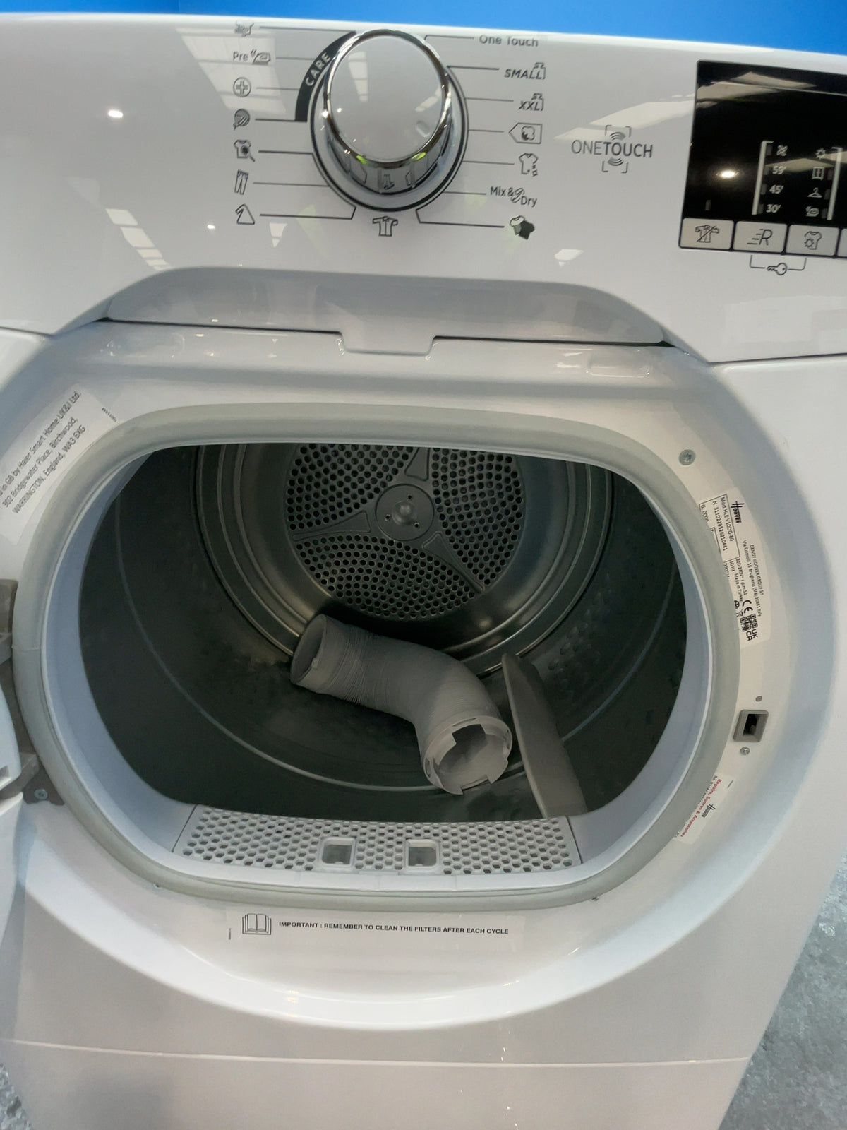 #GRC-166-991 - Hoover H-DRY 300 10kg Vented Tumble Dryer – WiFi Connected, White