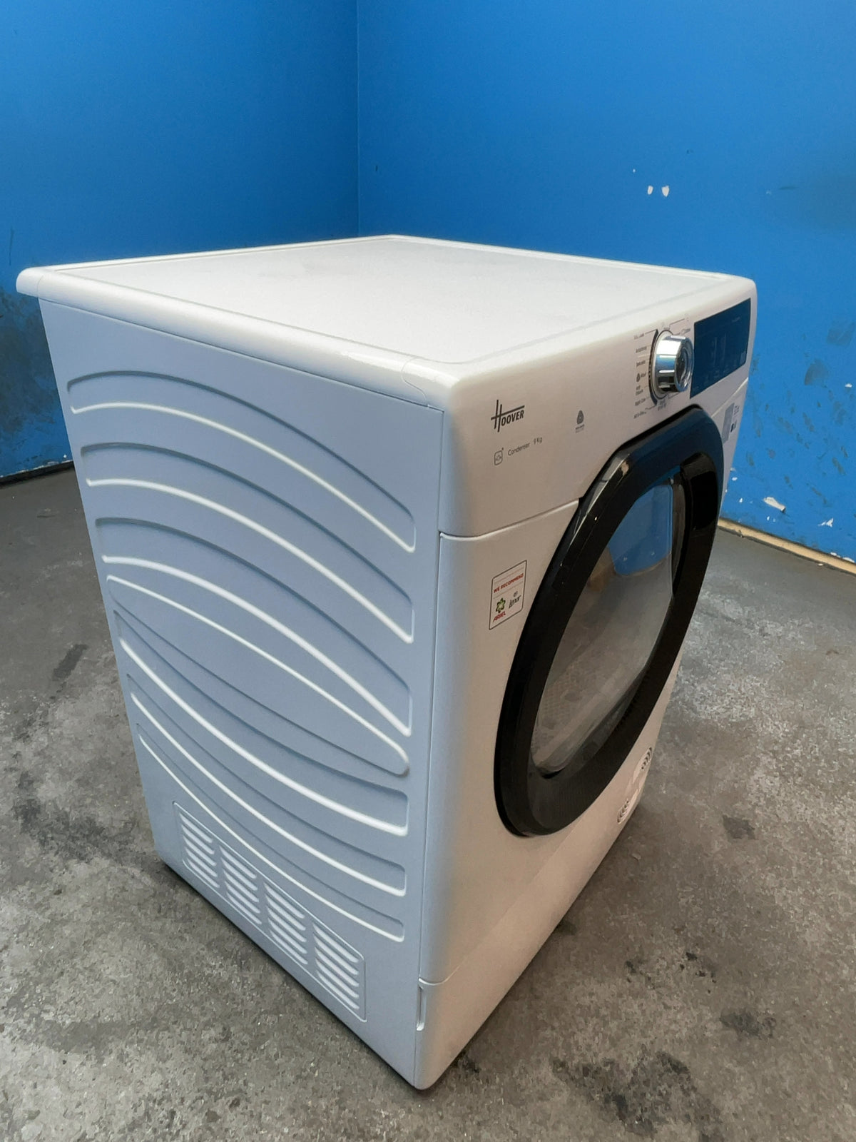 #GRC-167-002 - Hoover 9kg Condenser Tumble Dryer – WiFi Connected, White, B Energy Rating
