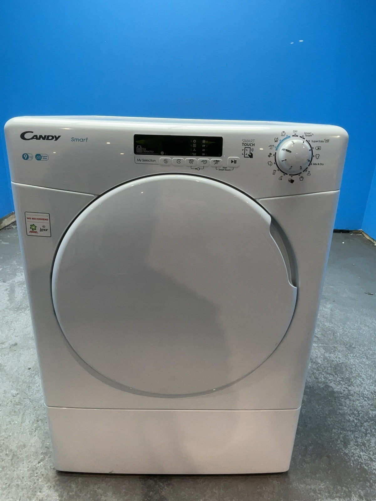 #GRC-167-021 - Candy Smart 9kg Vented Tumble Dryer – NFC Connectivity, White, G Energy Rating