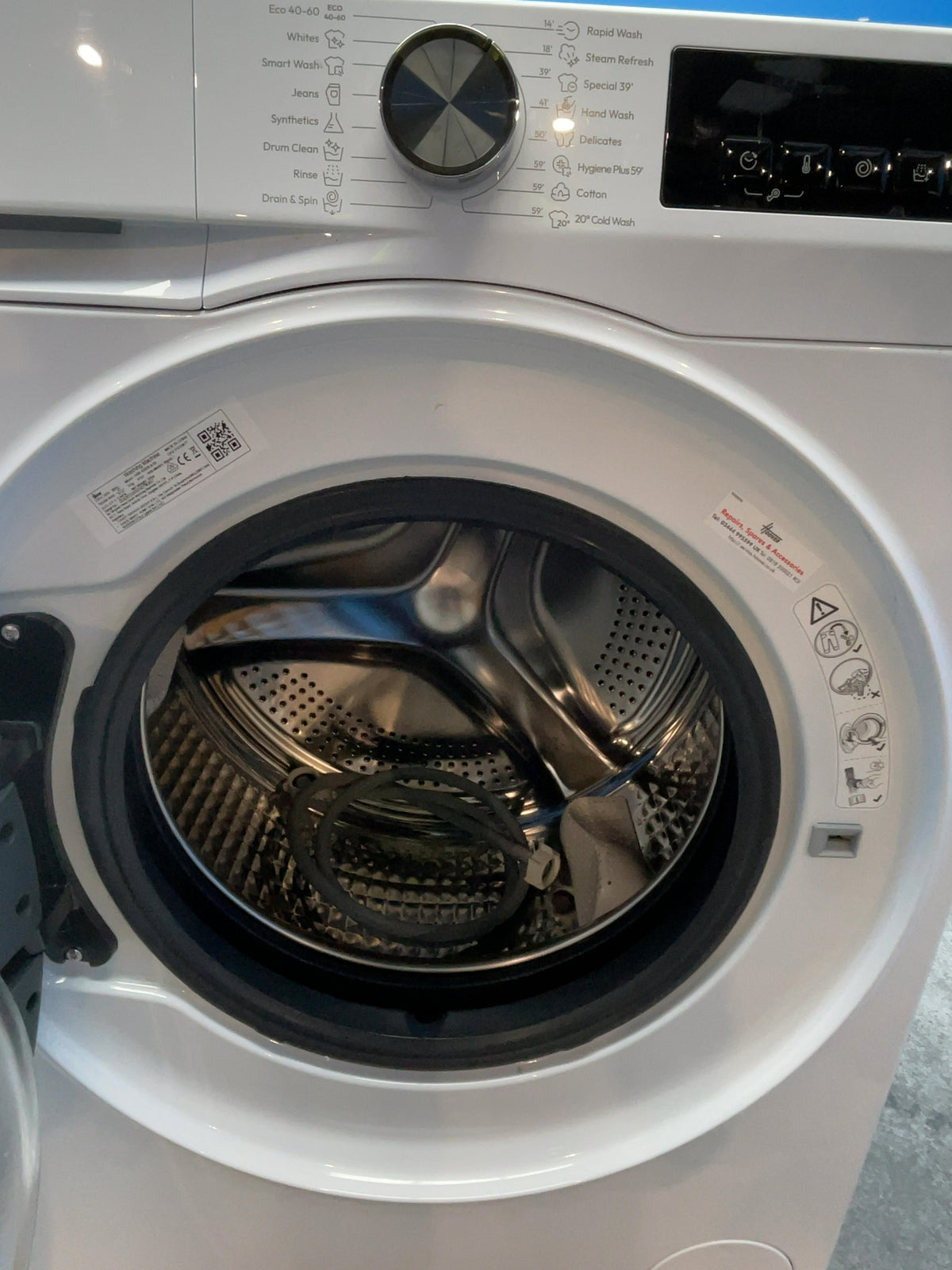 #GRC-167-023 - Hoover Pro Wash Series 3 9kg 1400rpm Washing Machine – WiFi Connected, Steam Refresh, White