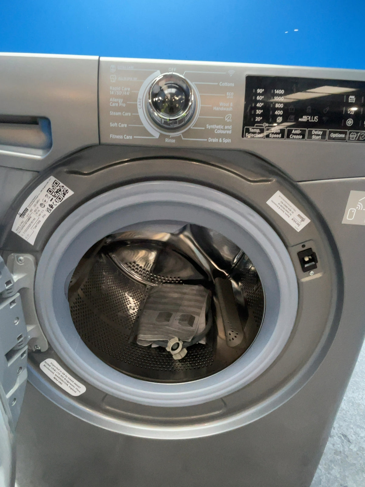 #GRC-167-026 - Hoover H-WASH 350 14kg 1400rpm Washing Machine – Quick Wash, Anthracite