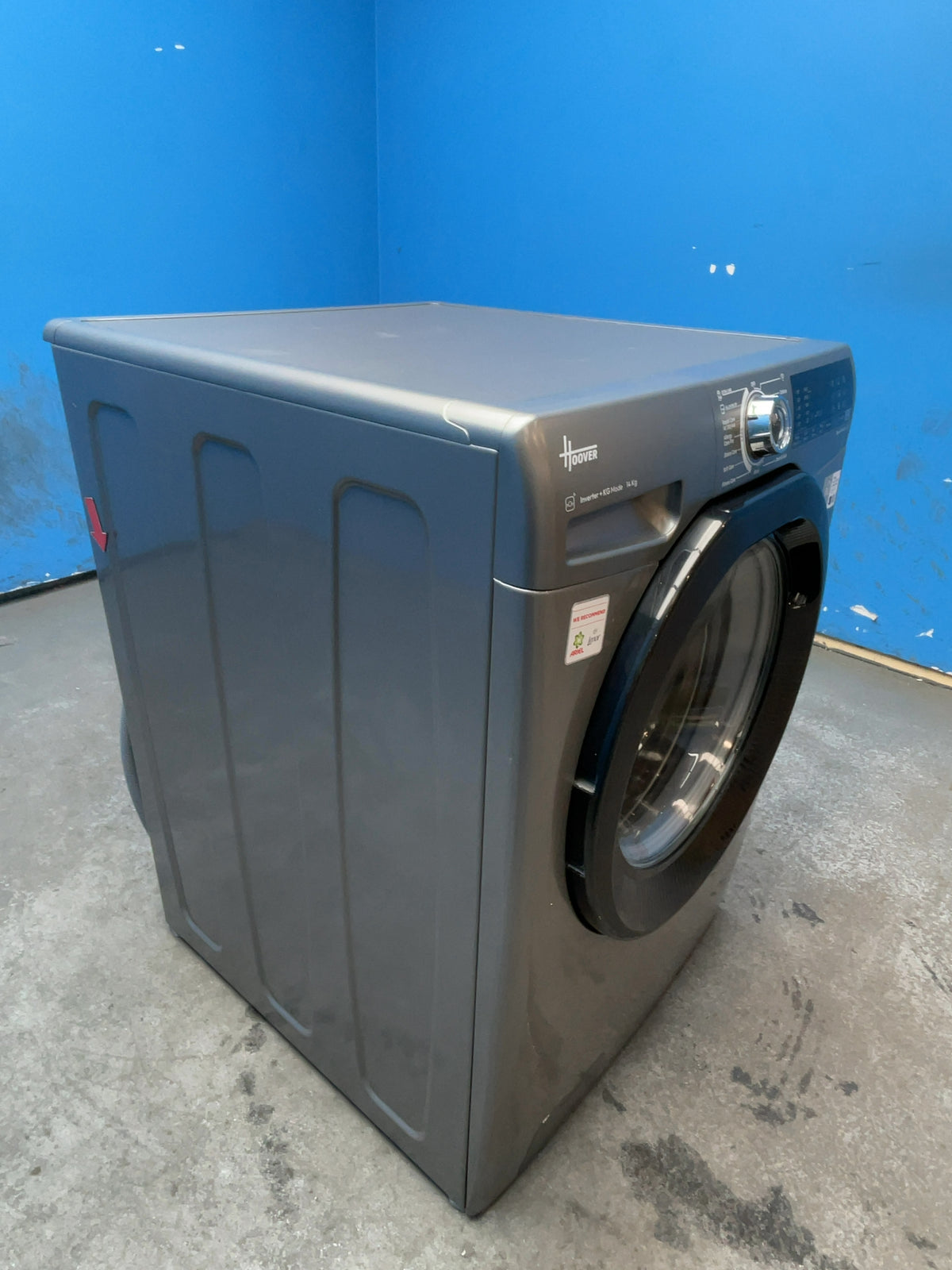 #GRC-167-026 - Hoover H-WASH 350 14kg 1400rpm Washing Machine – Quick Wash, Anthracite