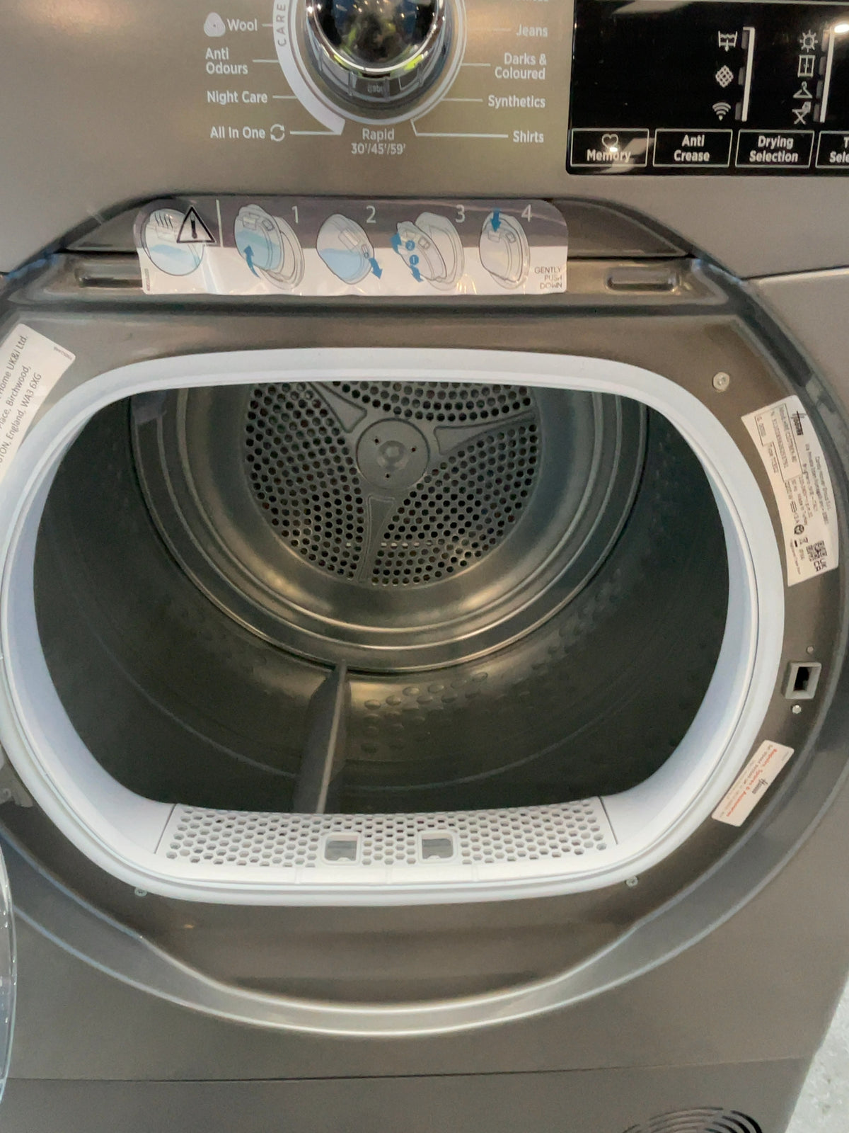 #GRC-167-059 - Hoover 10kg Condenser Tumble Dryer – WiFi Connected, Grey, B Energy Rating