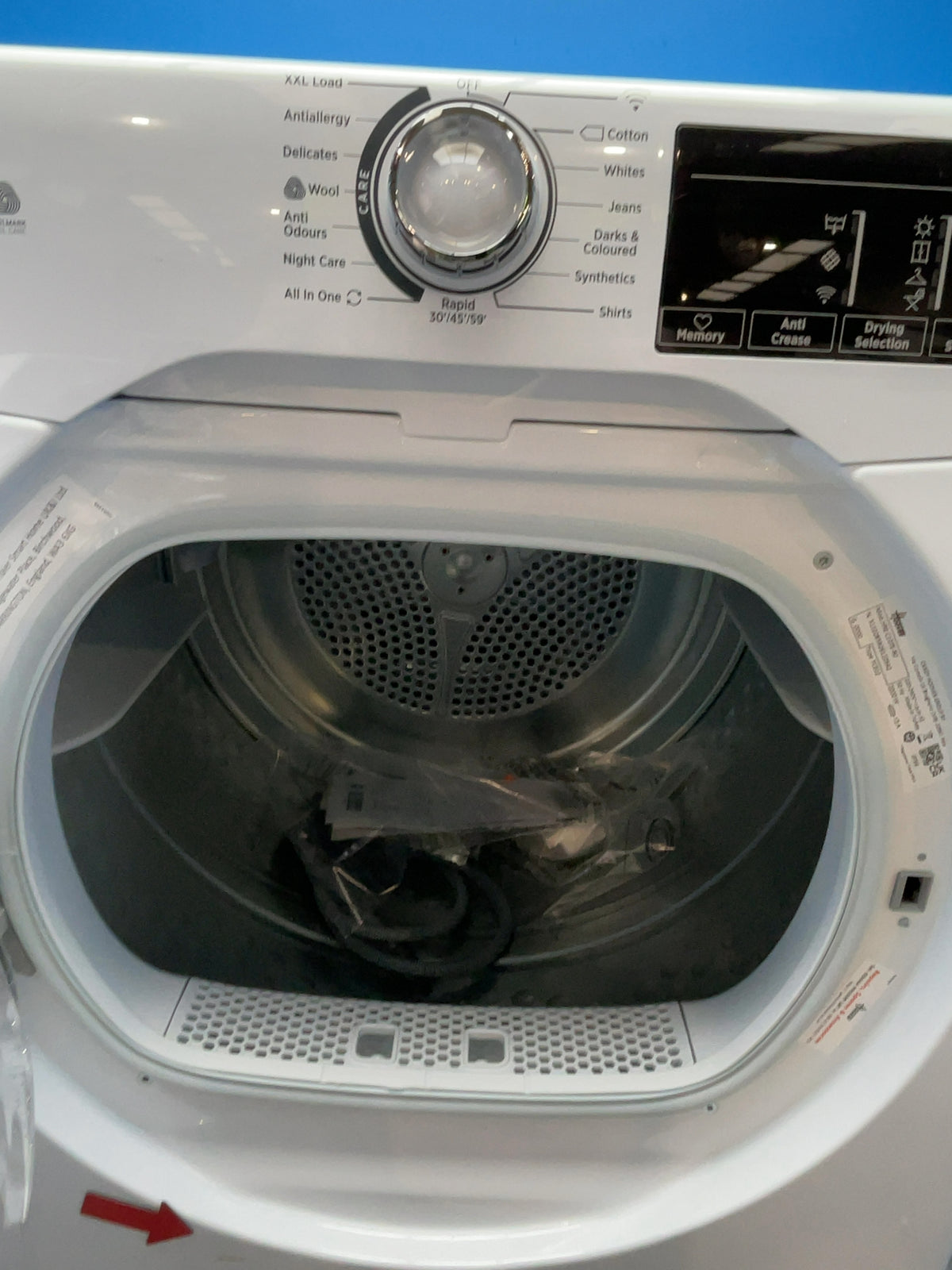 #GRC-167-093 - Hoover 10kg Condenser Tumble Dryer – Sensor Drying, White, B Energy Rating