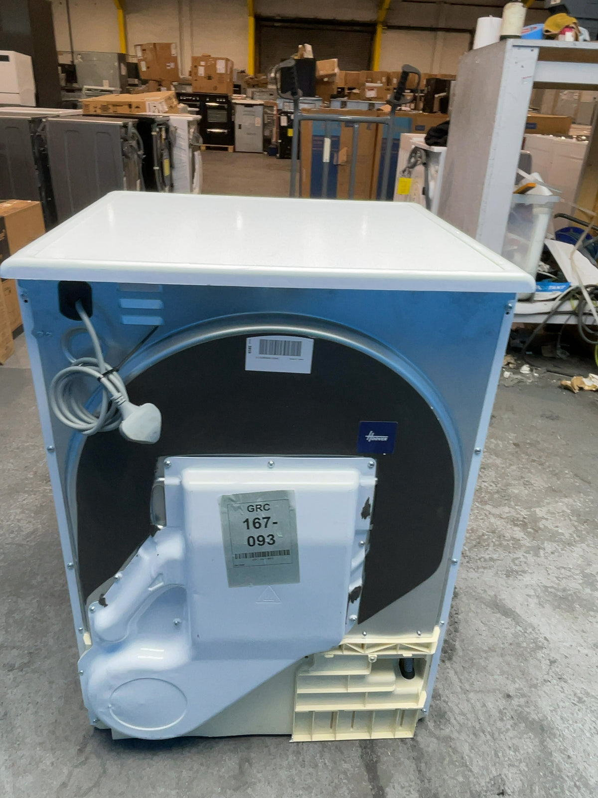#GRC-167-093 - Hoover 10kg Condenser Tumble Dryer – Sensor Drying, White, B Energy Rating