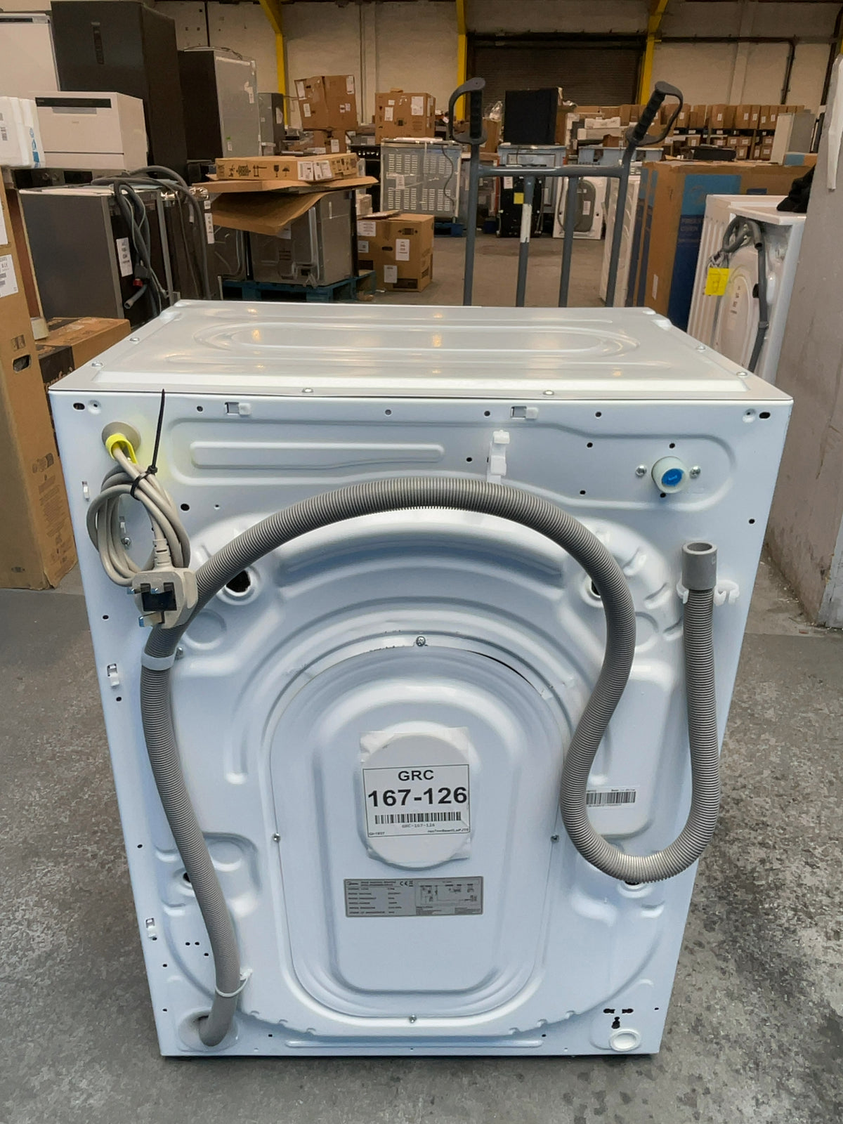 #GRC-167-126 - Midea Integrated 8kg Washing Machine – 1400 Spin, Inverter Motor, White