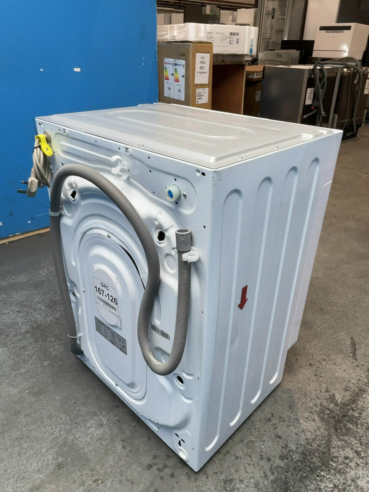 #GRC-167-126 - Midea Integrated 8kg Washing Machine – 1400 Spin, Inverter Motor, White
