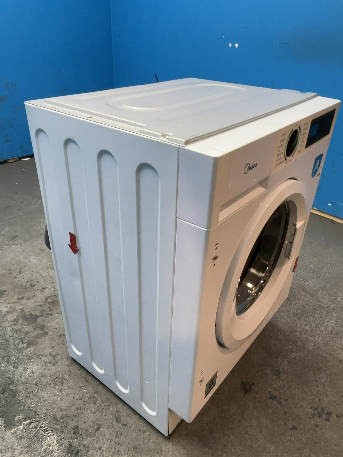 #GRC-167-126 - Midea Integrated 8kg Washing Machine – 1400 Spin, Inverter Motor, White