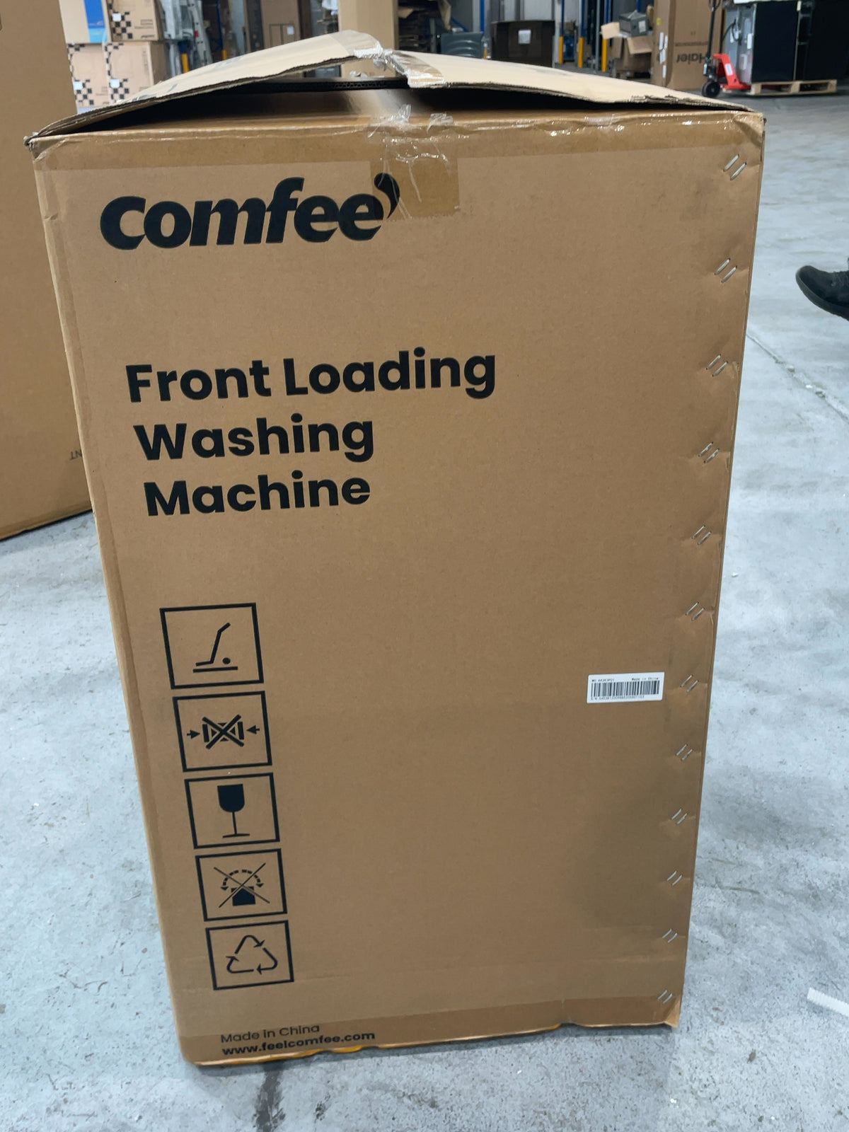 #GRC-167-144 - Comfee 7kg 1200rpm Washing Machine – Steam Wash & 15 Min Quick Cycle, White