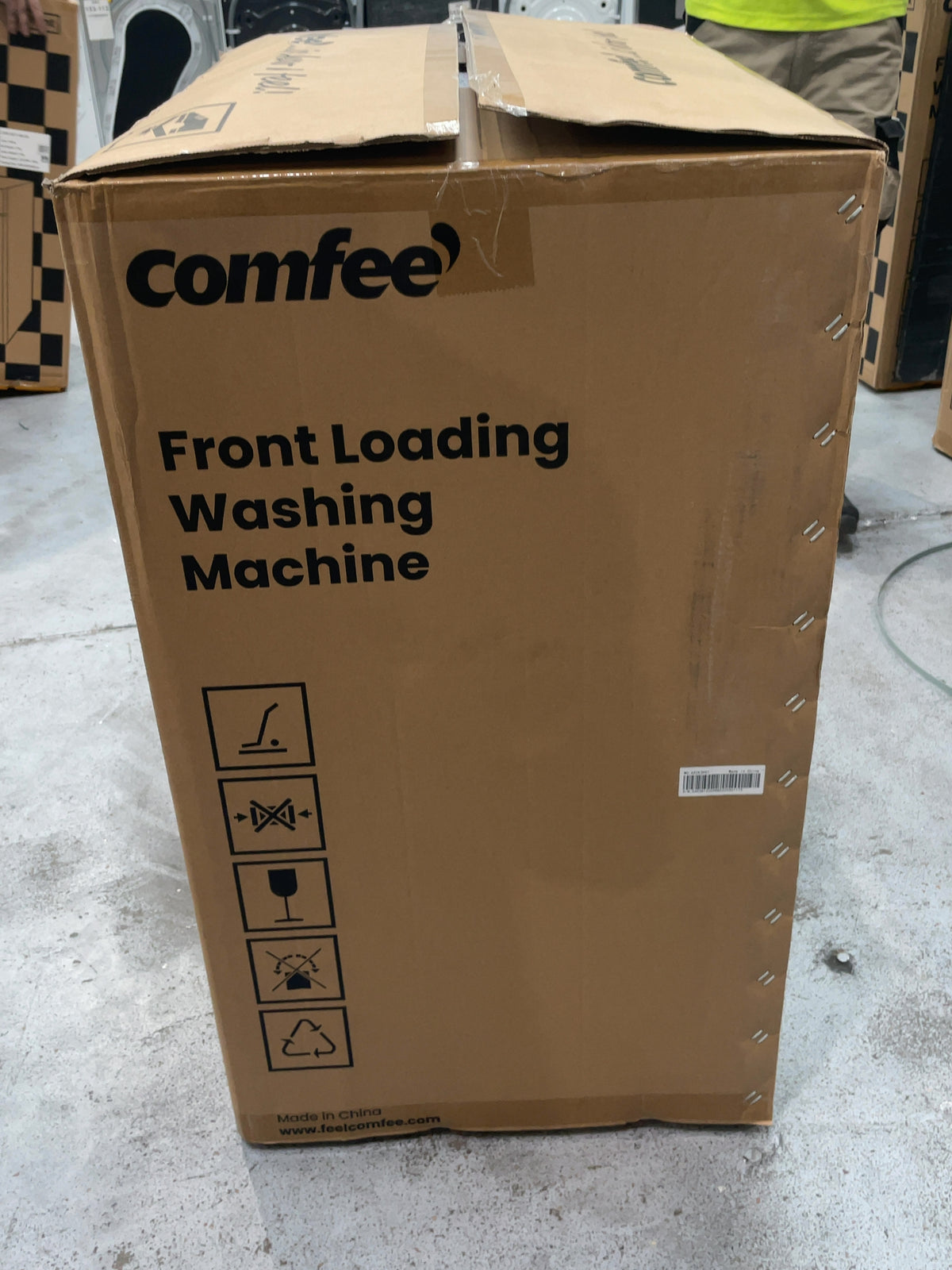 #GRC-167-150 - Comfee 7kg 1200rpm Washing Machine – Steam Wash & 15 Min Quick Cycle, White