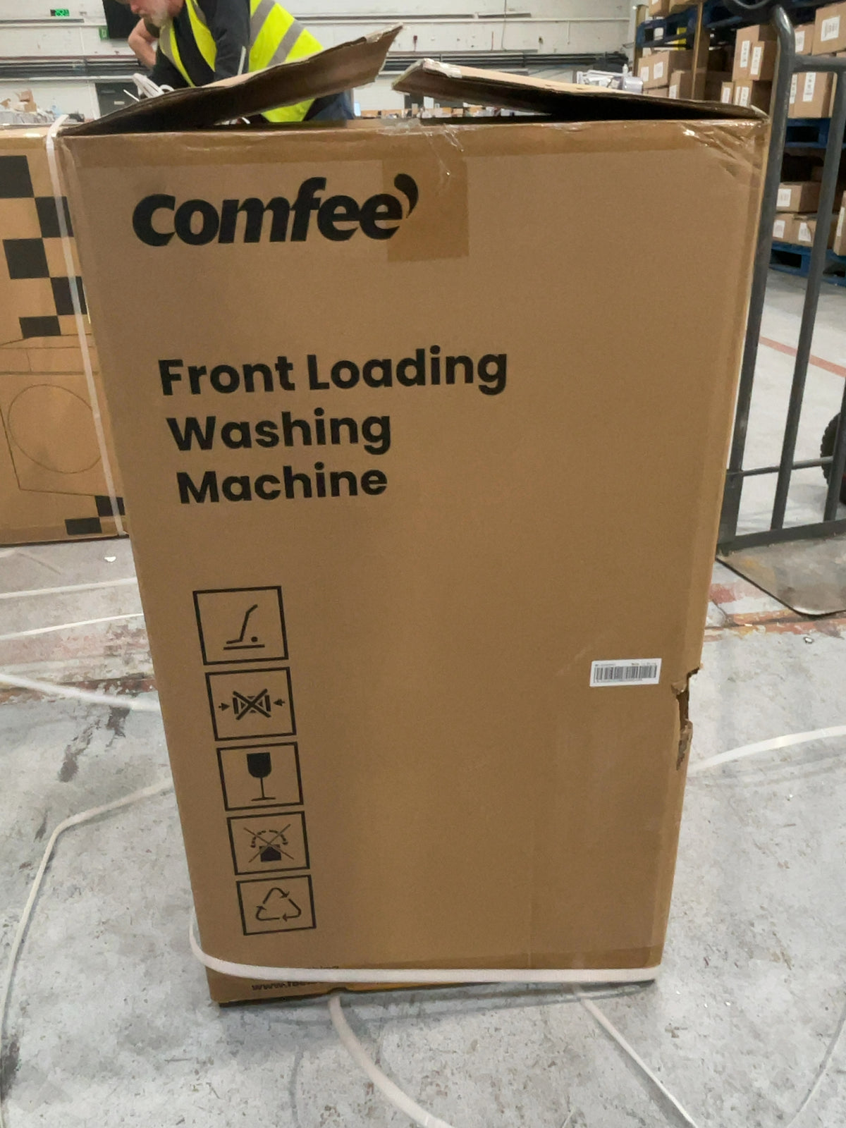 #GRC-167-152 - Comfee 7kg 1200rpm Washing Machine – Steam Wash & 15 Min Quick Cycle, White