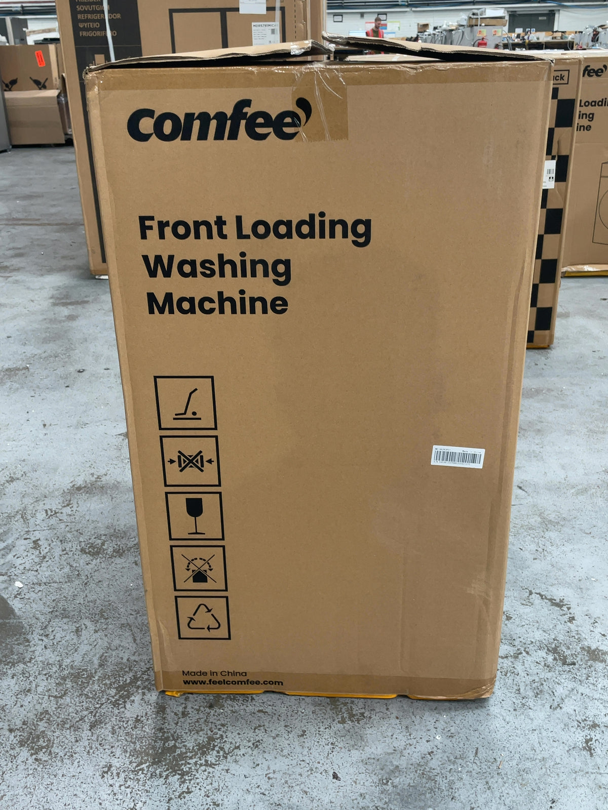 #GRC-167-159 - Comfee 7kg 1200rpm Washing Machine – Steam Wash & 15 Min Quick Cycle, White