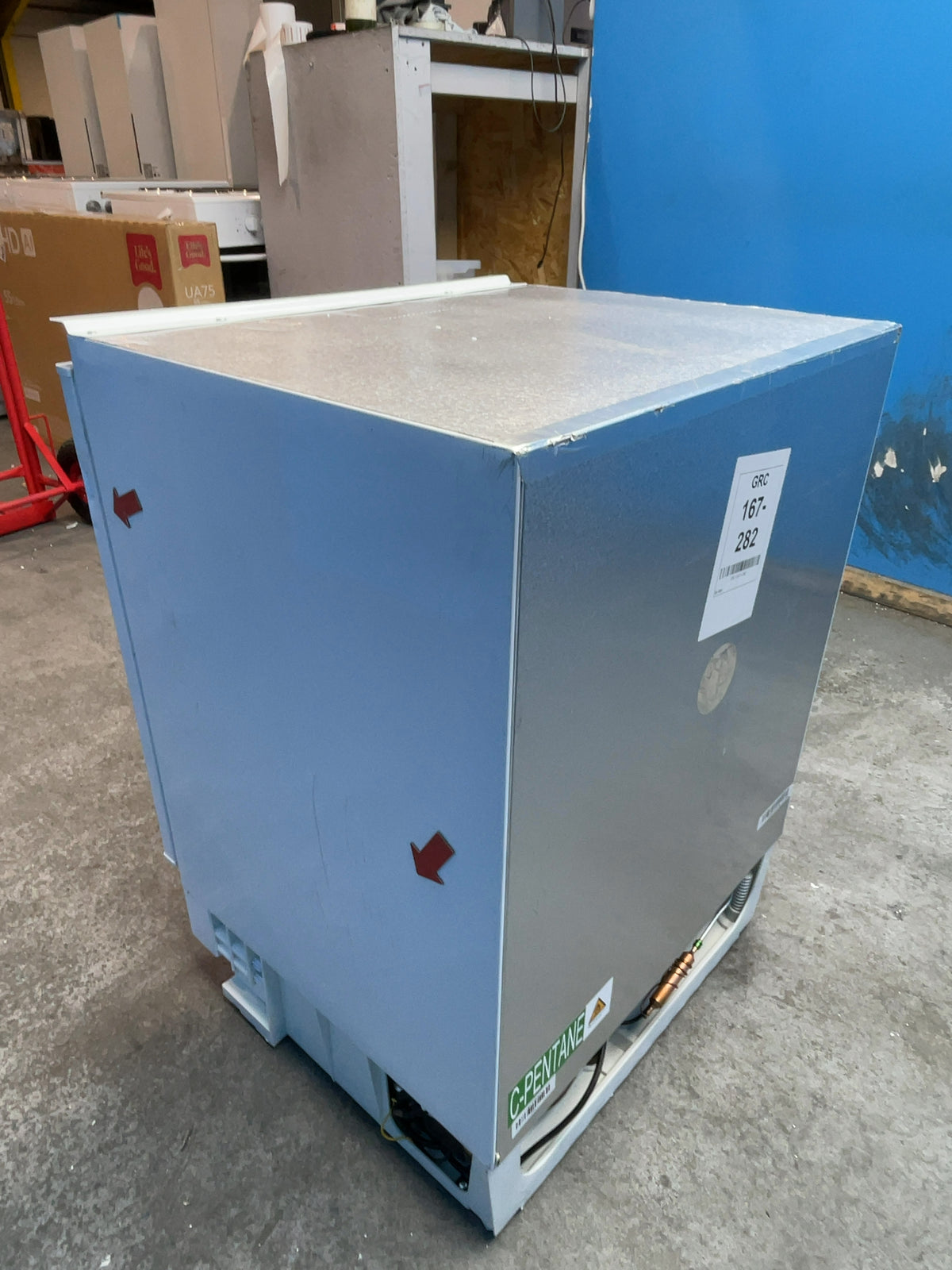 #GRC-167-282 - Hoover H-FREEZE 300 95L Integrated Undercounter Freezer – Fixed Hinge, White