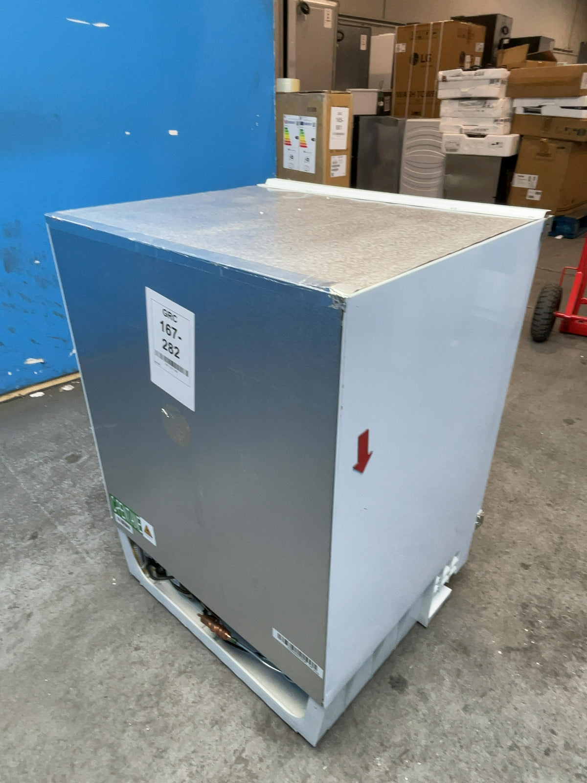 #GRC-167-282 - Hoover H-FREEZE 300 95L Integrated Undercounter Freezer – Fixed Hinge, White