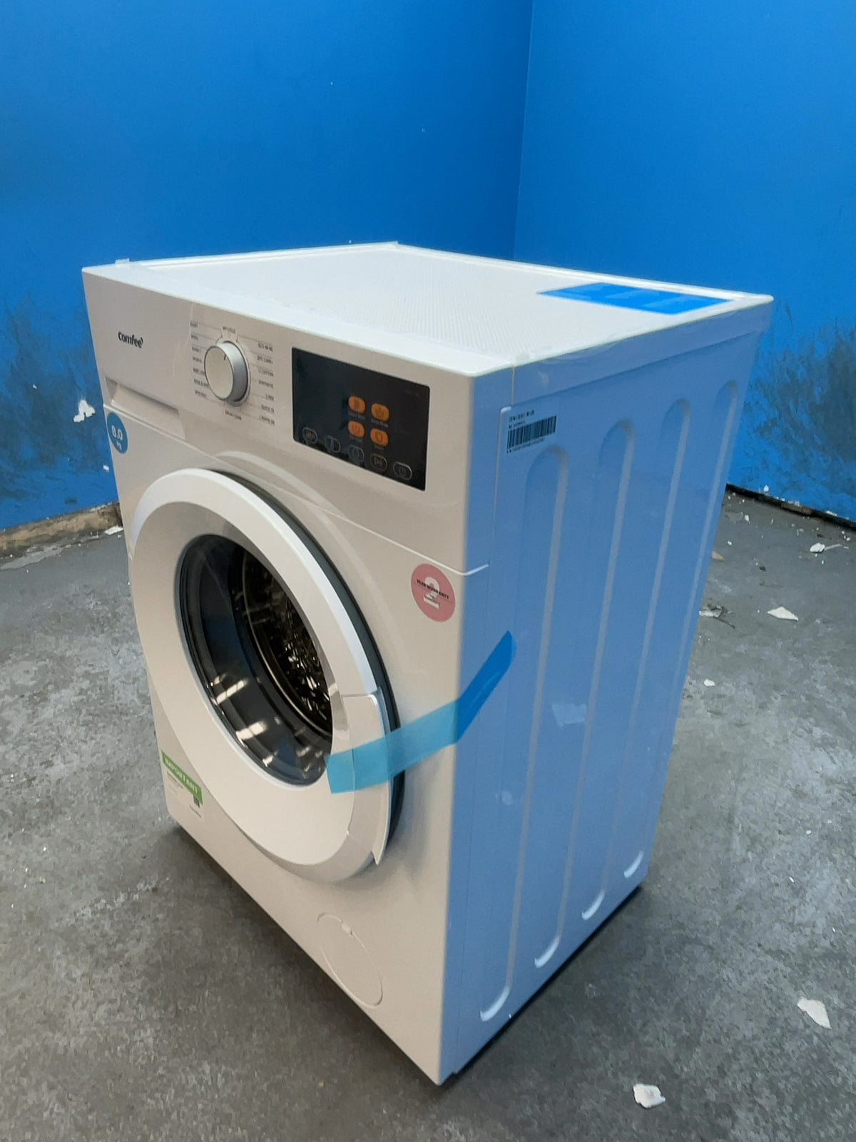 #GRC-167-304 - Comfee 8kg 1400rpm Washing Machine – Steam Clean, 15 Programmes & Delay Start