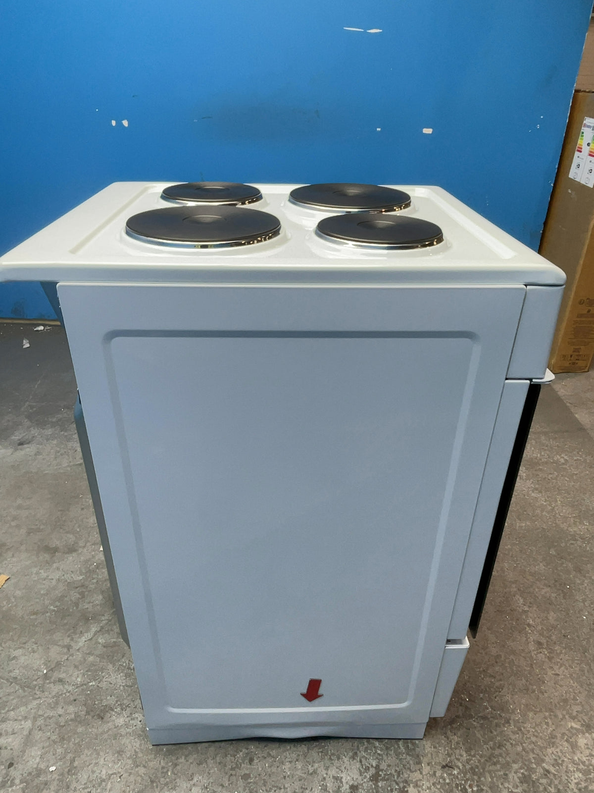 #GRC-167-364 - Midea 50cm Electric Cooker – Solid Plate Hob, Integrated Grill, White