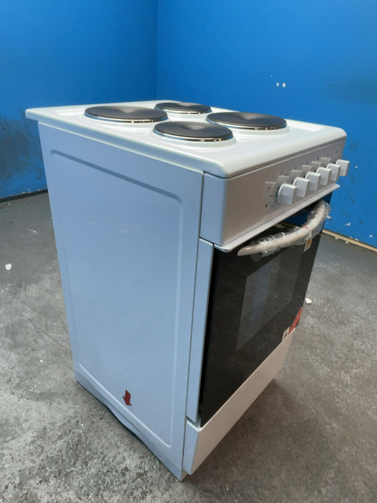 #GRC-167-364 - Midea 50cm Electric Cooker – Solid Plate Hob, Integrated Grill, White