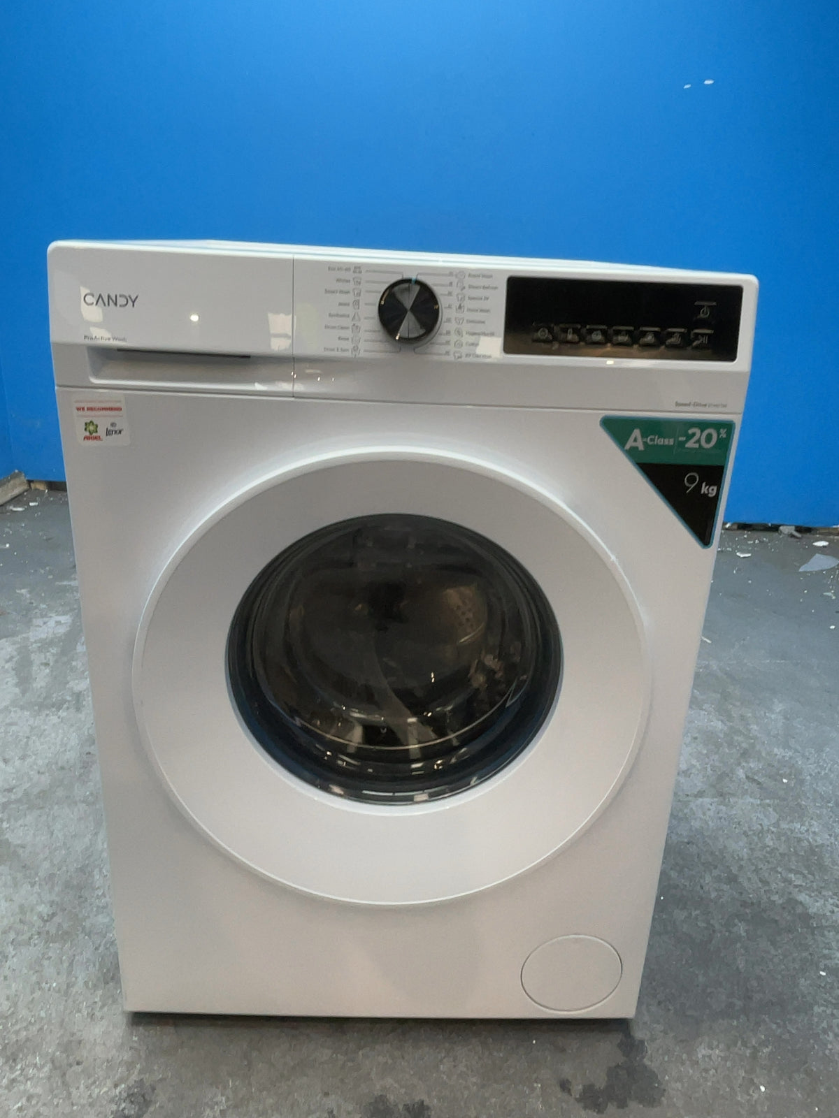 #GRC-167-417 - Candy 9kg 1400rpm Washing Machine – Quick Wash, MixPower System, White
