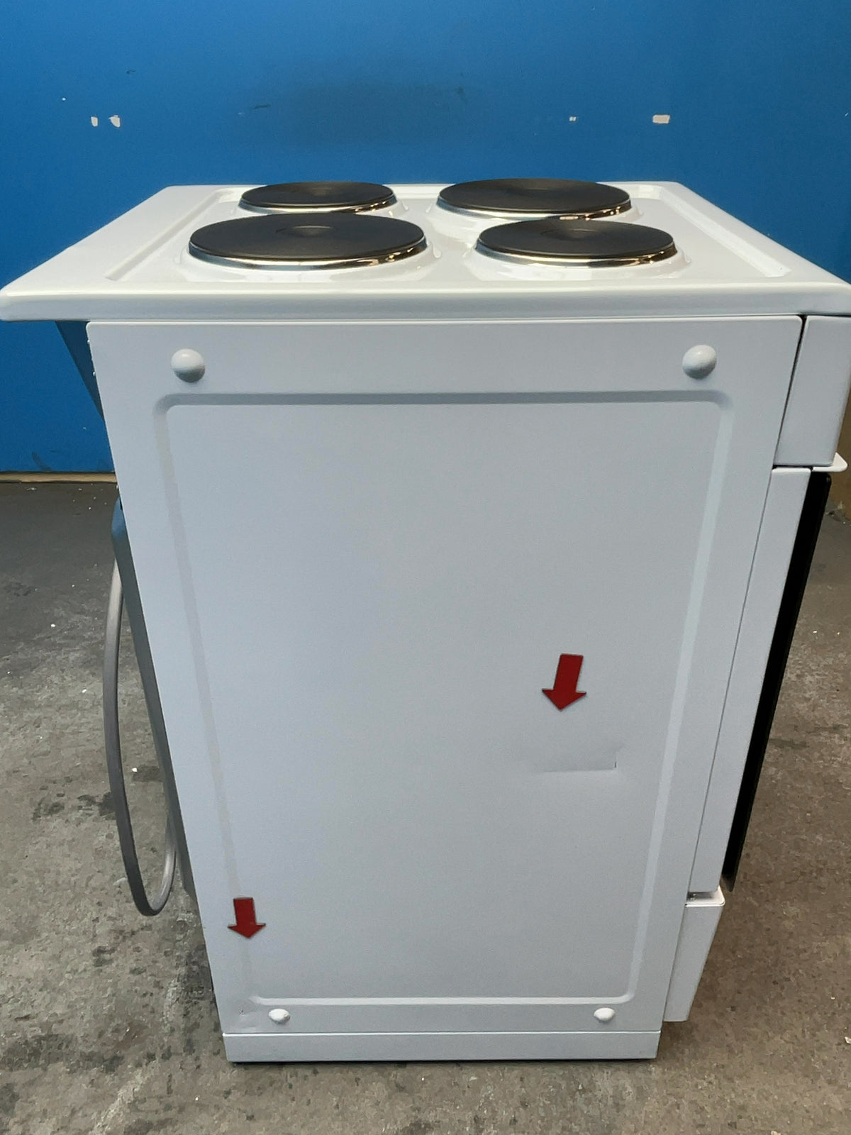 #GRC-167-424 - Midea 50cm Electric Cooker – Solid Plate Hob, Integrated Grill, White