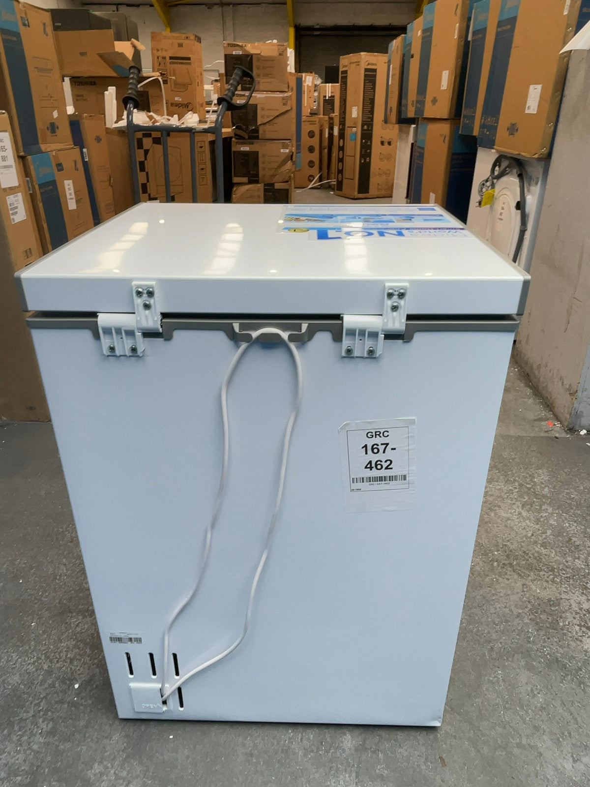 #GRC-167-462 - Midea 143L Chest Freezer – Converts to Fridge, Super Freeze, White