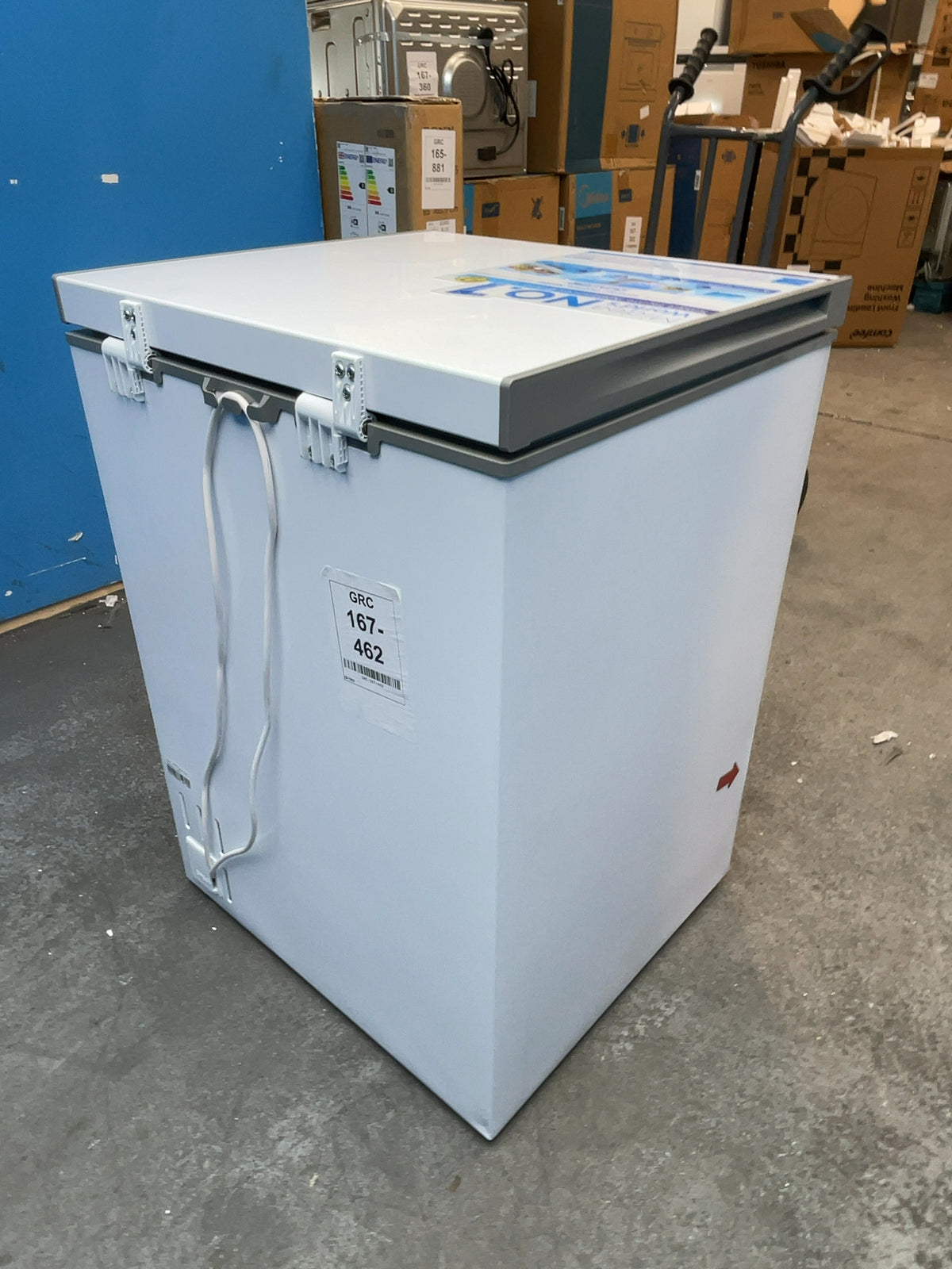 #GRC-167-462 - Midea 143L Chest Freezer – Converts to Fridge, Super Freeze, White