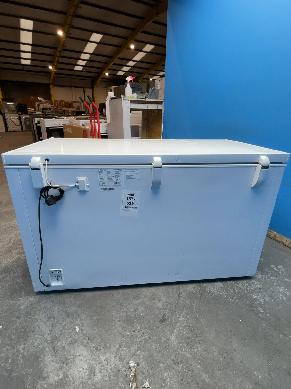 #GRC-167-539 - Hisense 372L Chest Freezer – Winter Guard, Hovering Door, White
