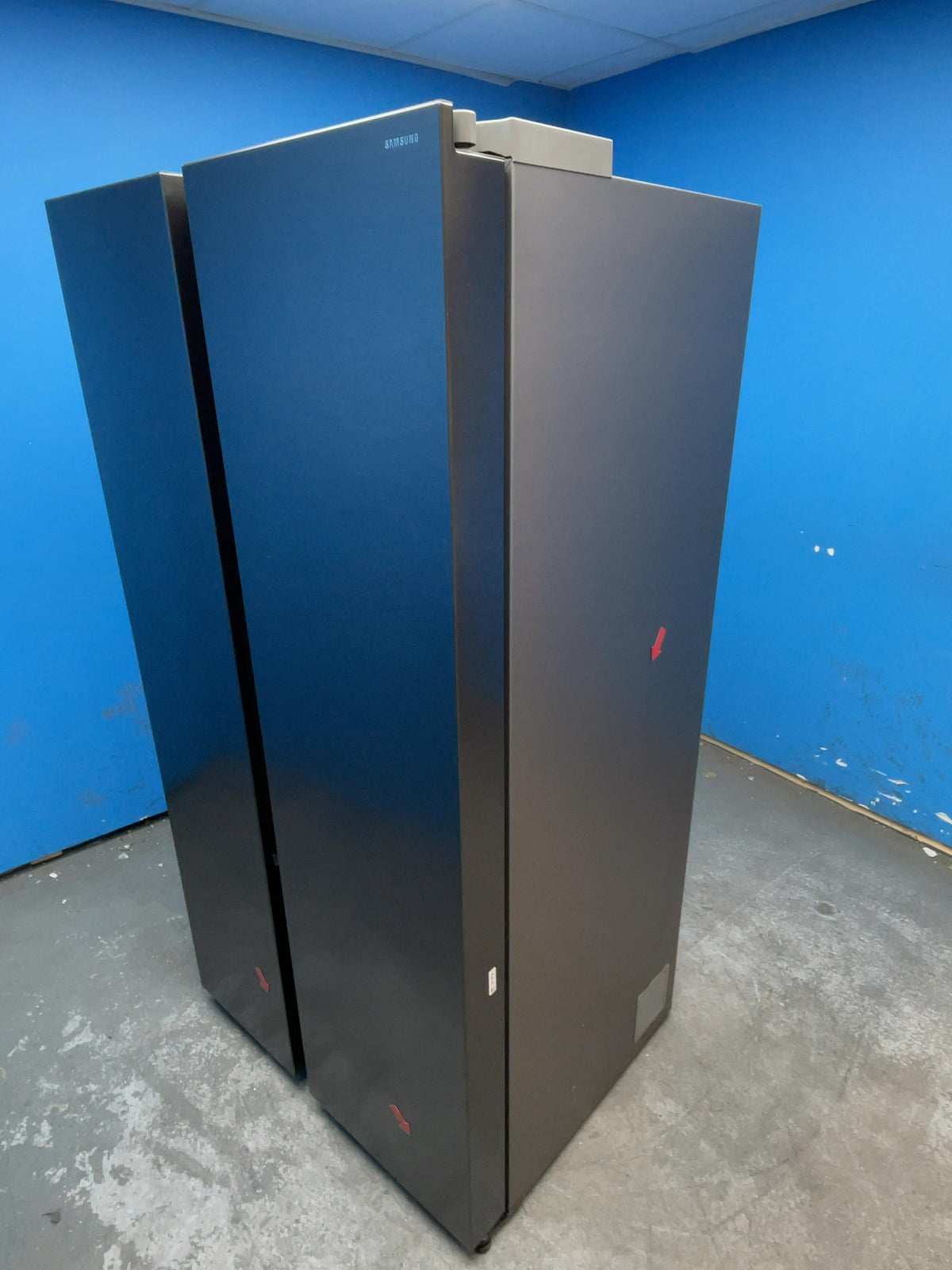 #GRC-167-545 - Samsung 659L American Fridge Freezer – SpaceMax, Total No Frost, SmartThings Wi-Fi, Black Steel