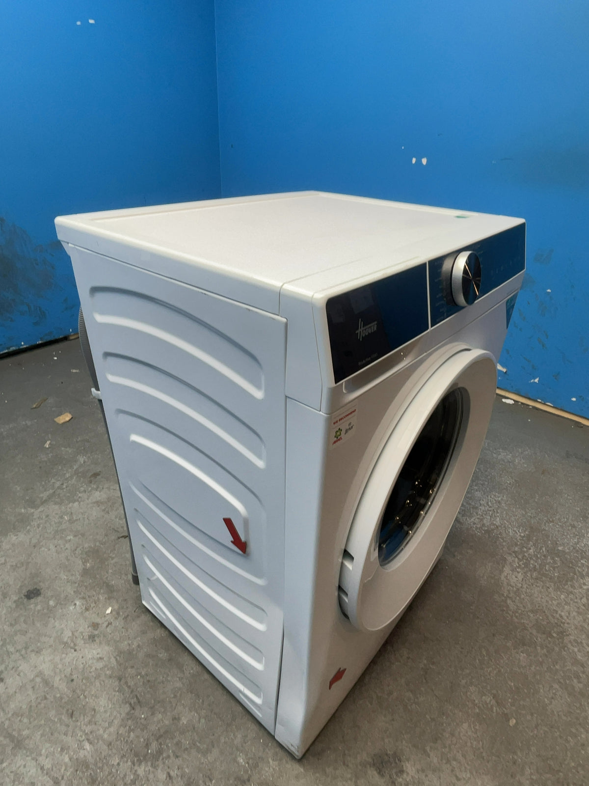 #GRC-167-595 - Hoover HGD 48S8C-80 8kg 1400rpm Washing Machine – Steam Cycle, Inverter Motor, White